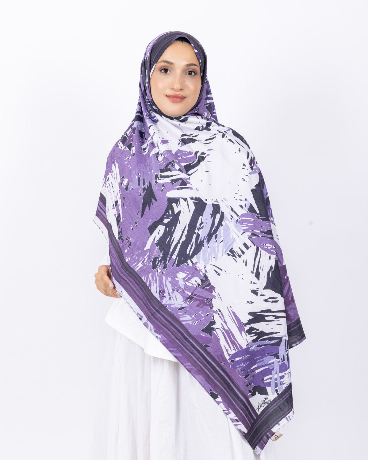Mikro Bambu Kraş Şal D023 Mürdüm