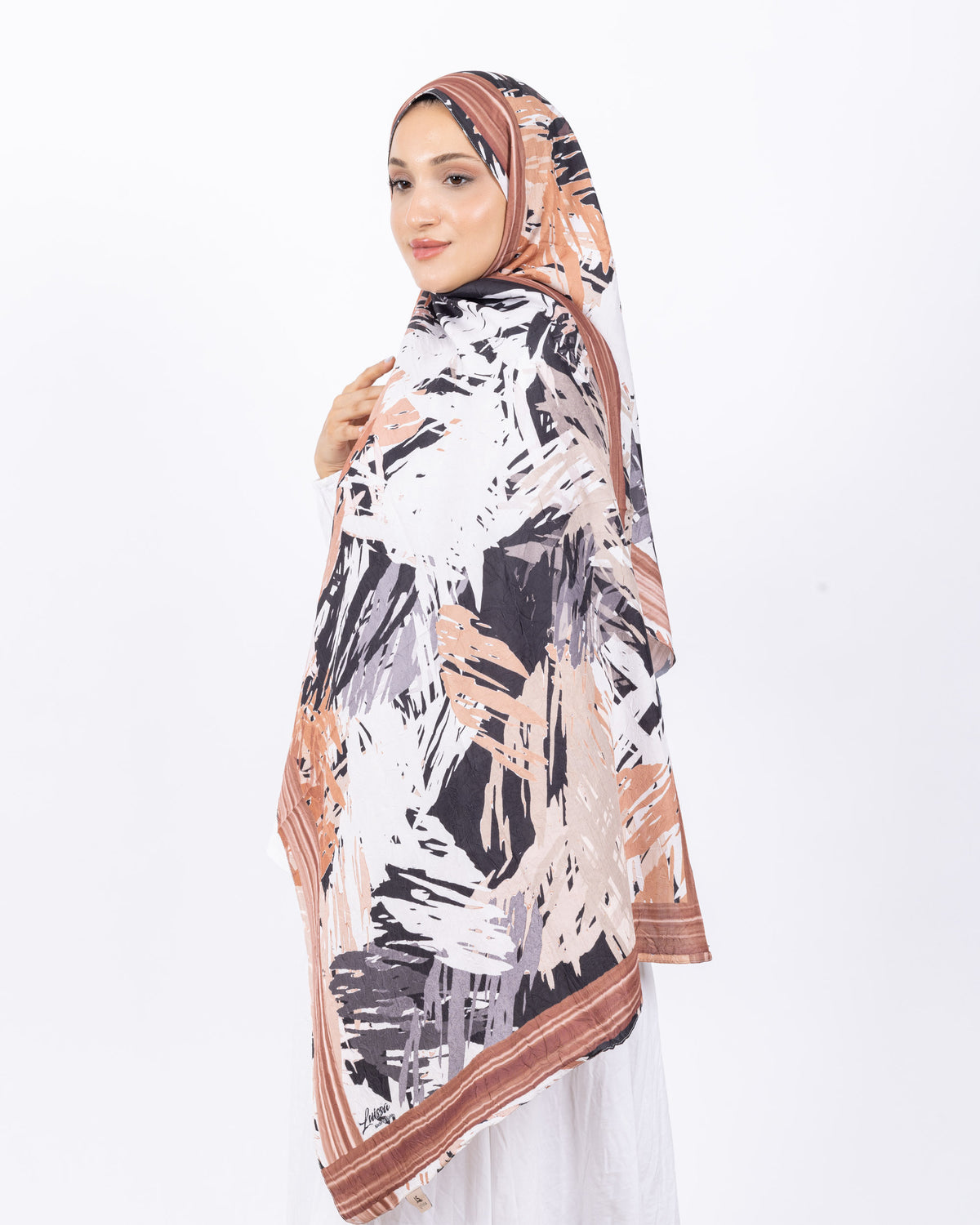 Mikro Bambu Kraş Şal D023 Somon