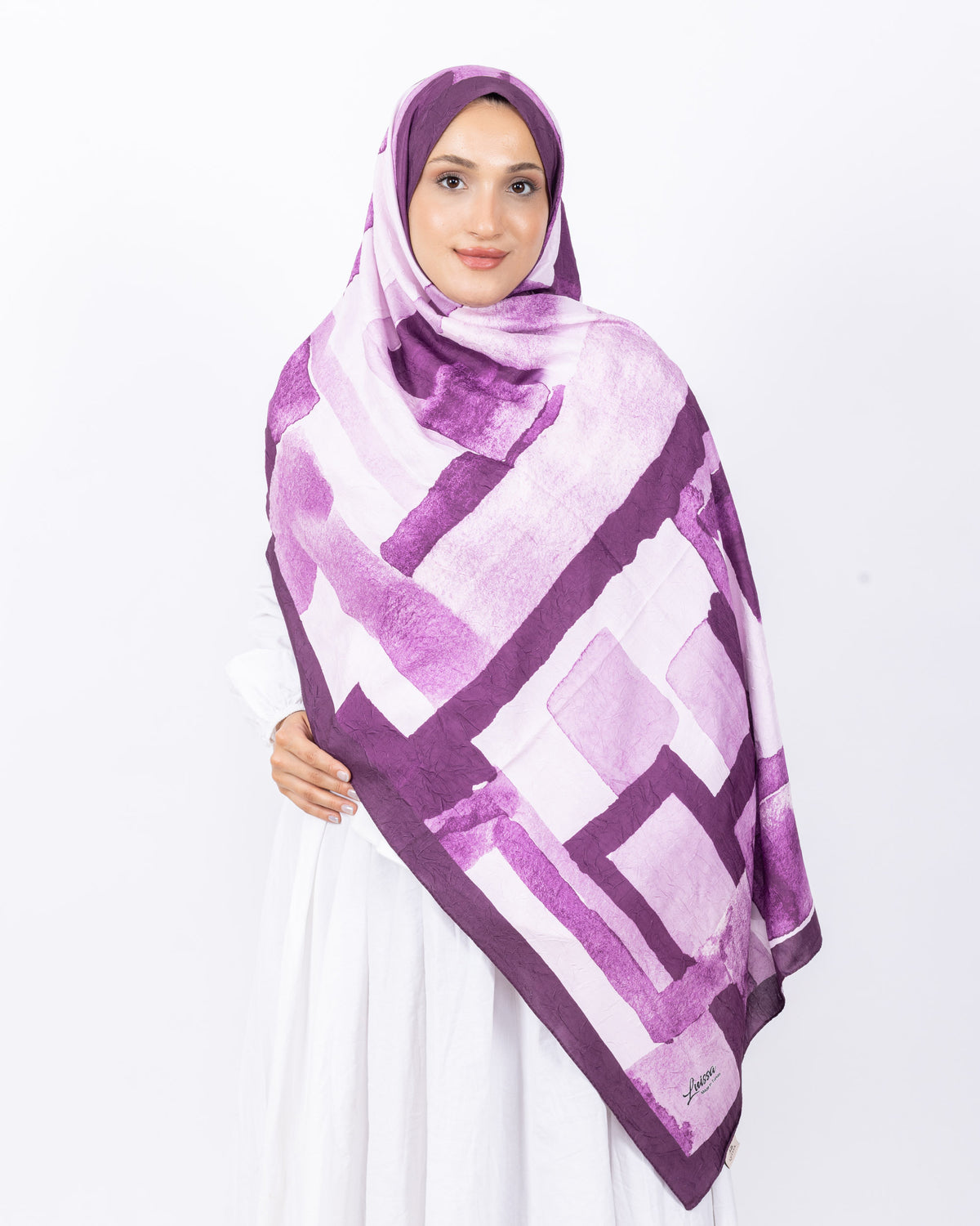 Mikro Bambu Kraş Şal D026 Mor-Lila