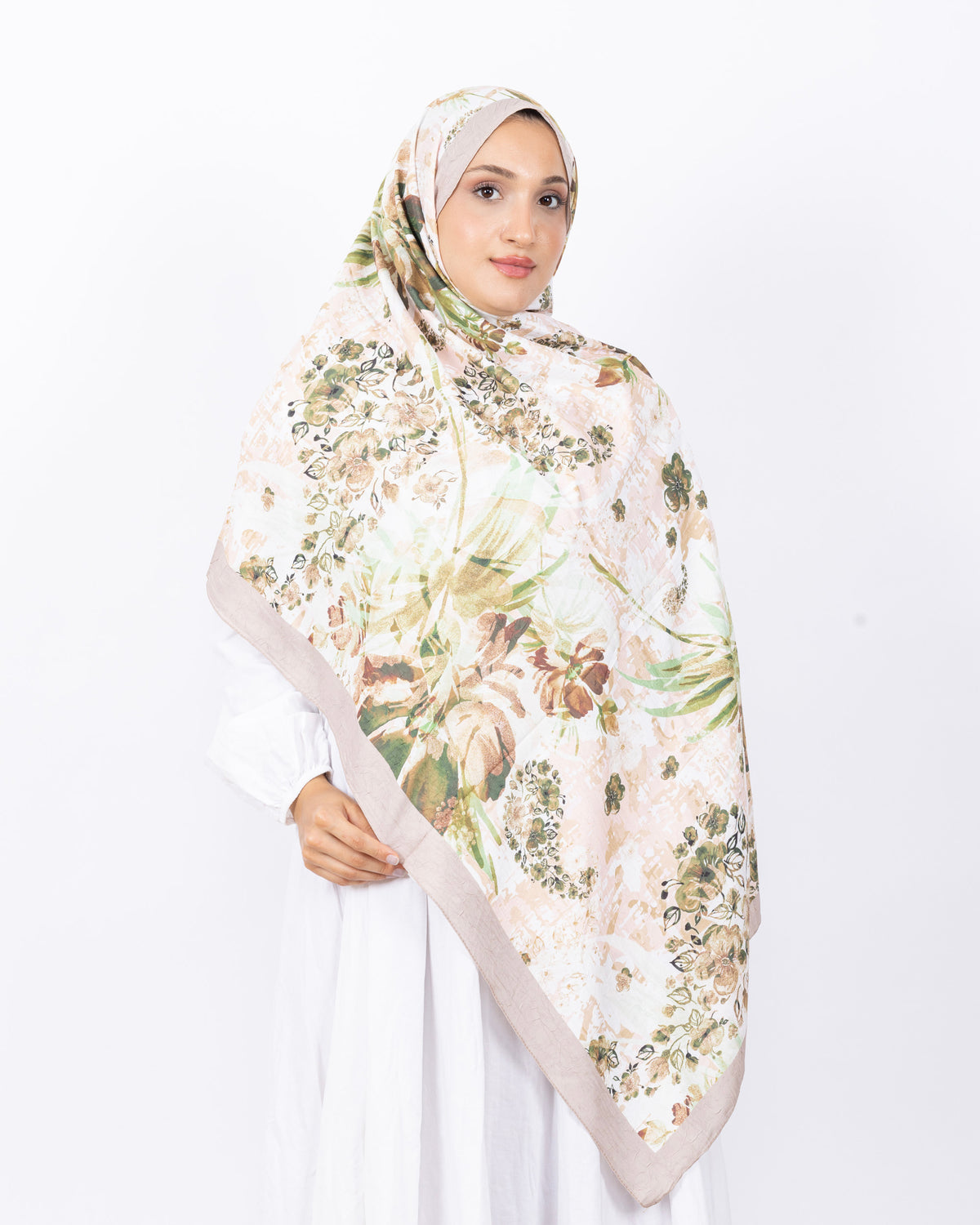 Mikro Bambu Kraş Şal D029 Bej