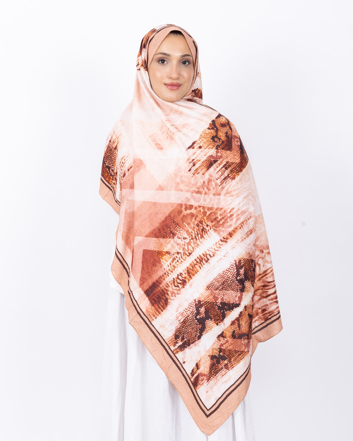 Mikro Bambu Kraş Şal D030 Somon