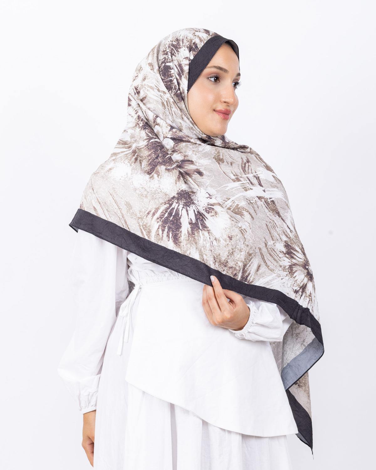 Mikro Bambu Kraş Şal D027 Acı Kahve