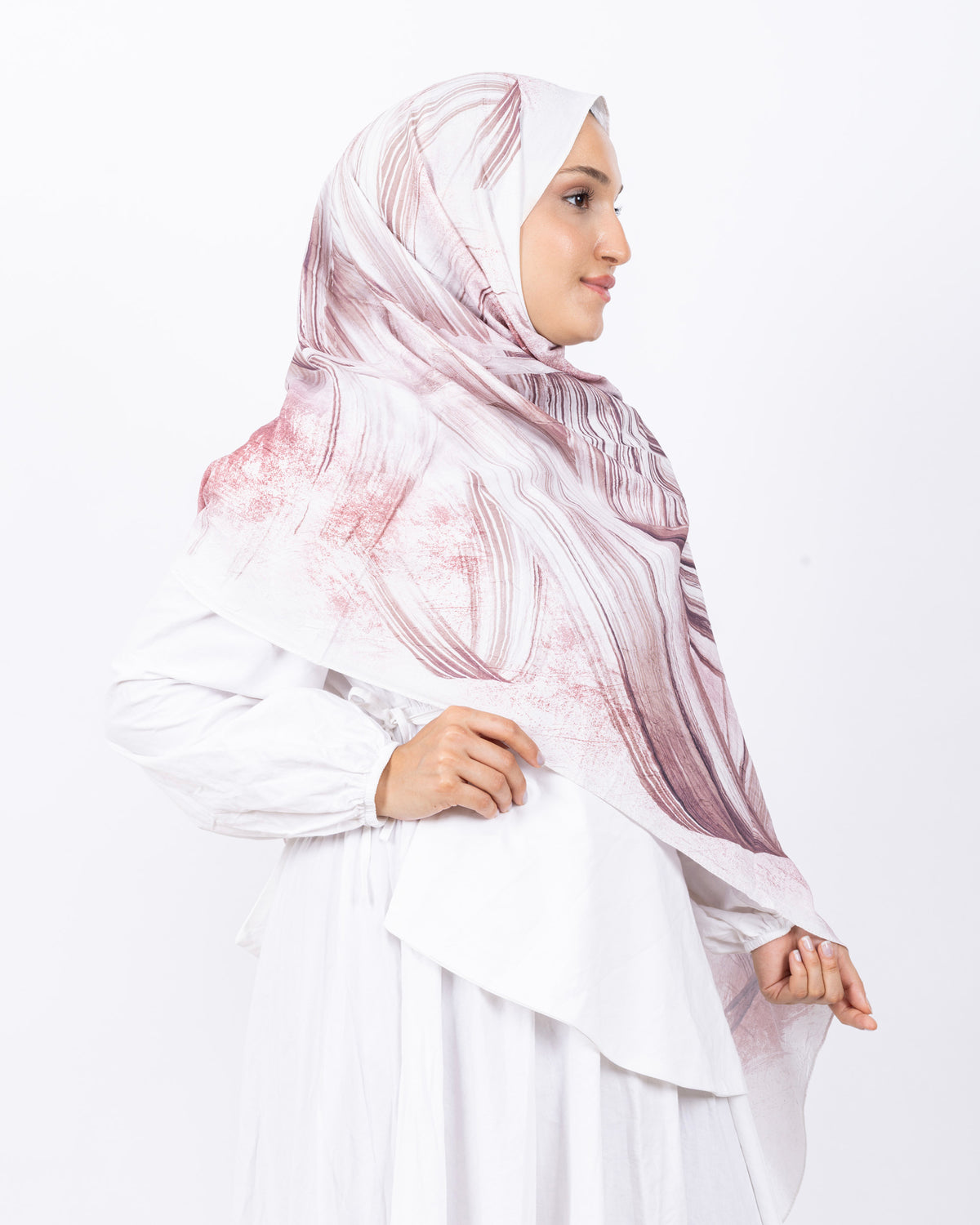 Mikro Bambu Kraş Şal D035 Gül Kurusu