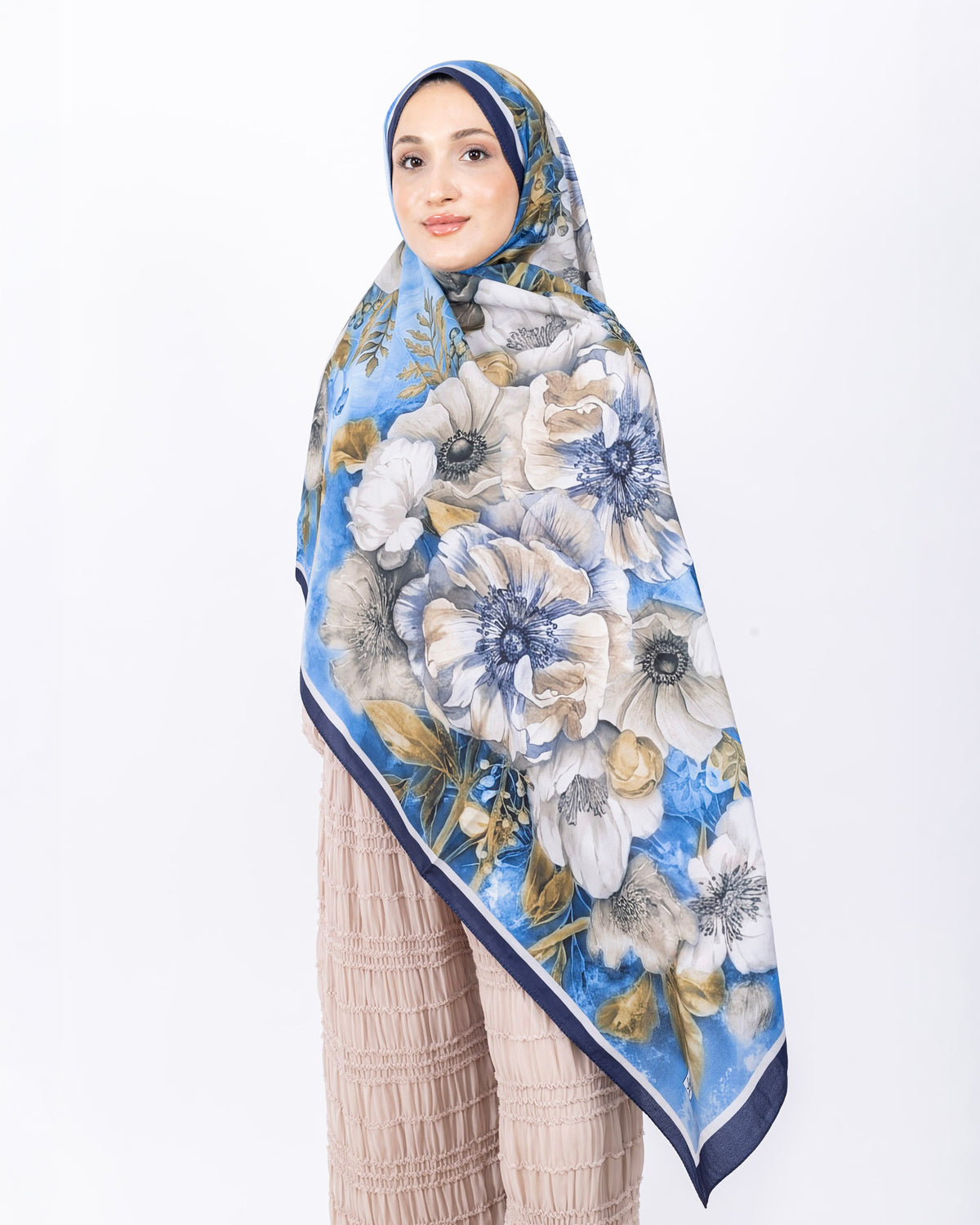 Mikro Soft Şal D006 Lacivert
