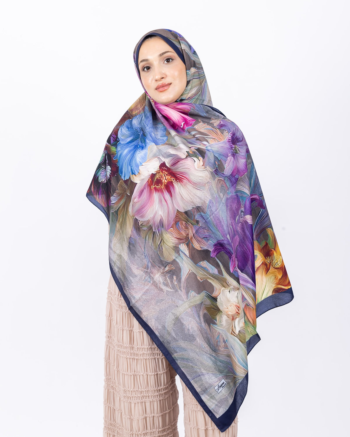 Mikro Soft Şal D003 Lacivert