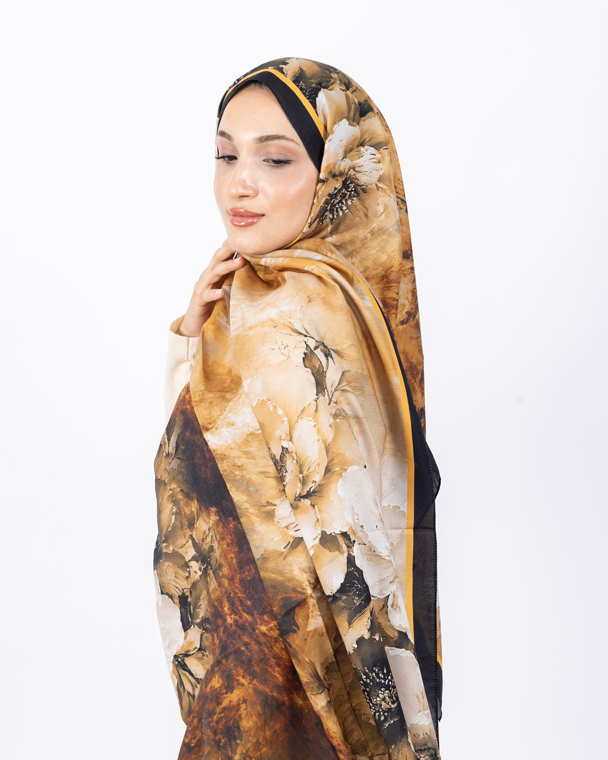 Mikro Soft Şal D005 Siyah-Kahve