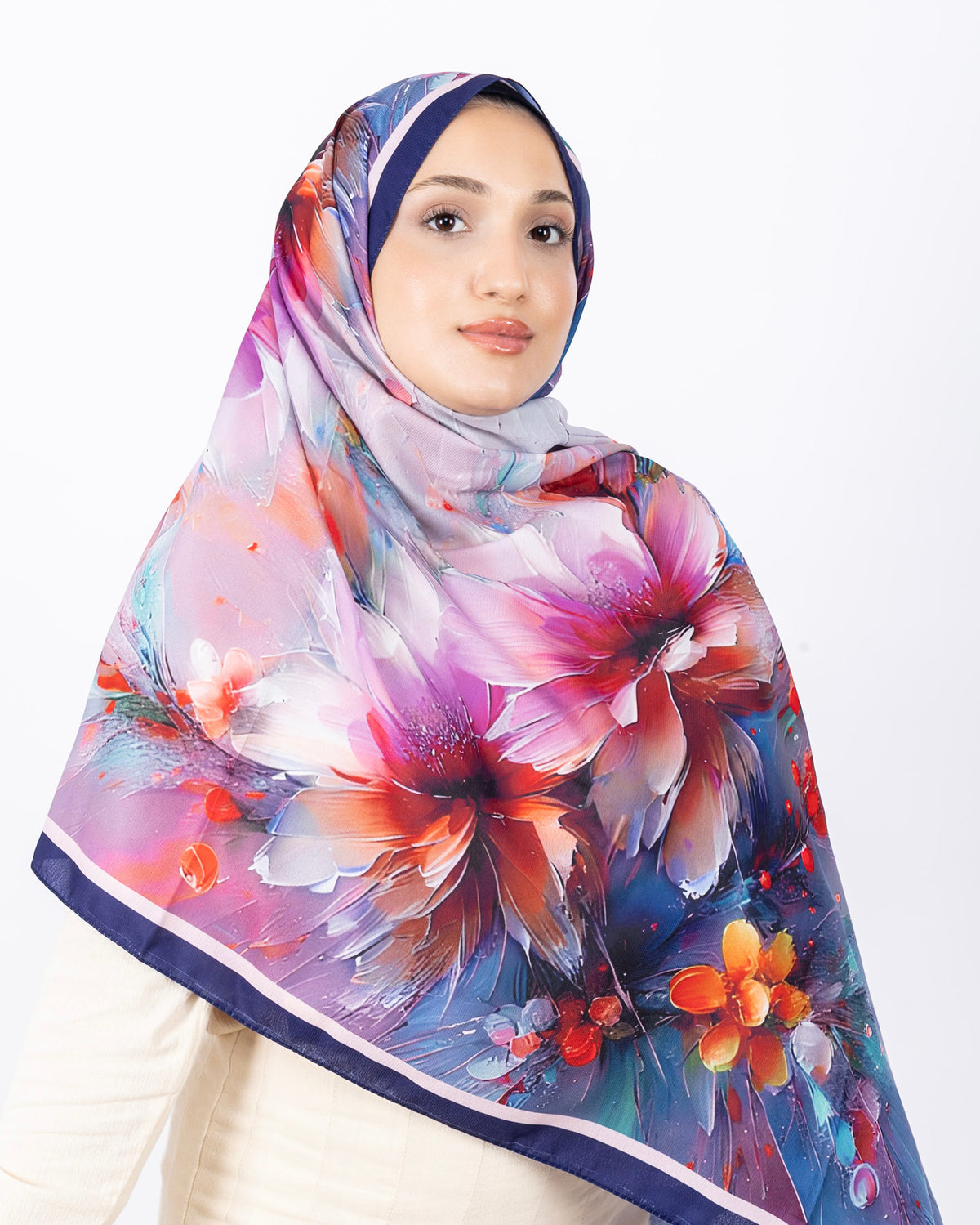 Mikro Soft Şal D004 Lacivert