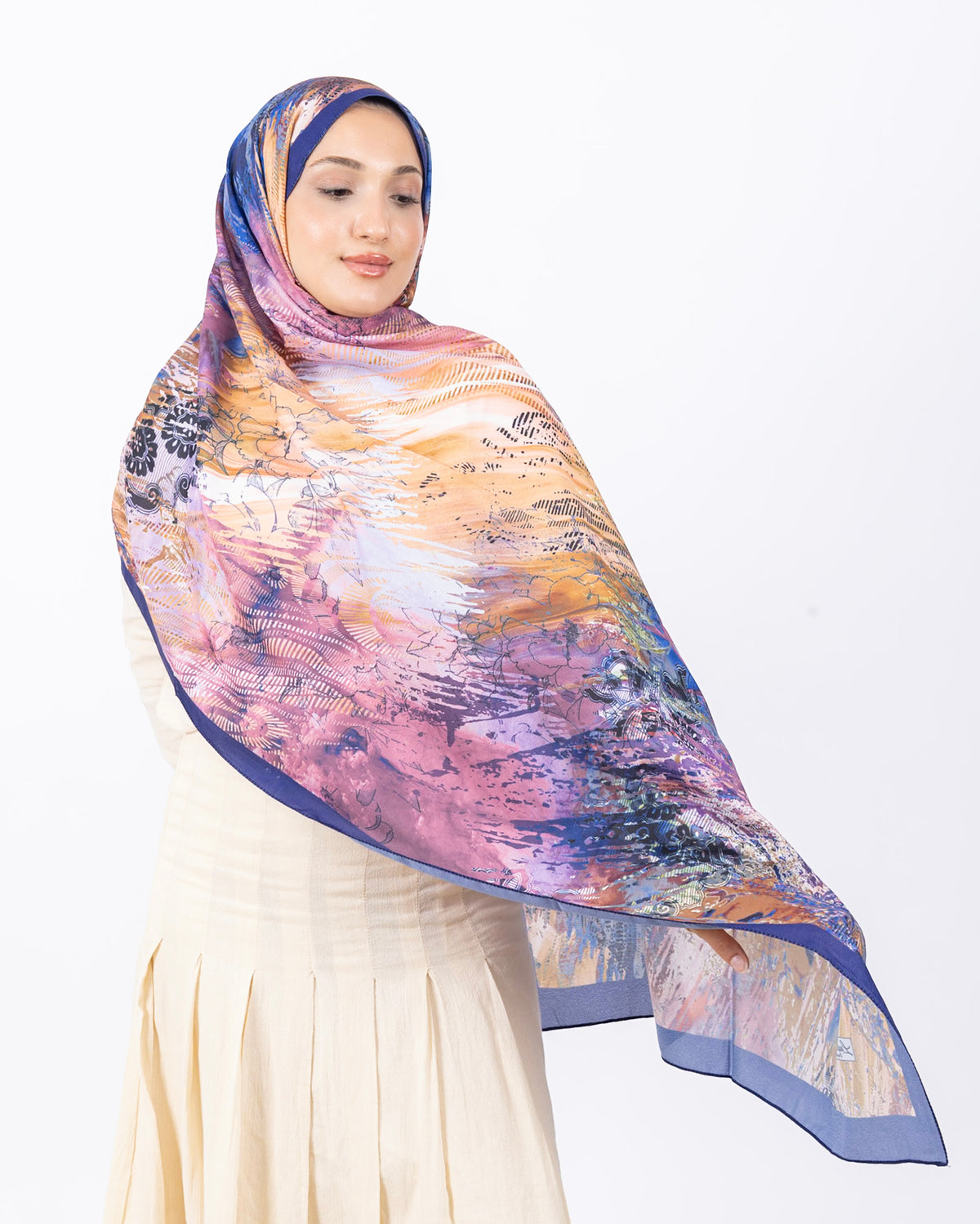Mikro Soft Şal D016 Lacivert