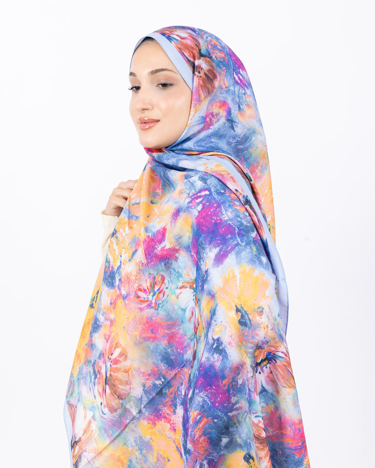 Mikro Soft Şal D014 Mavi