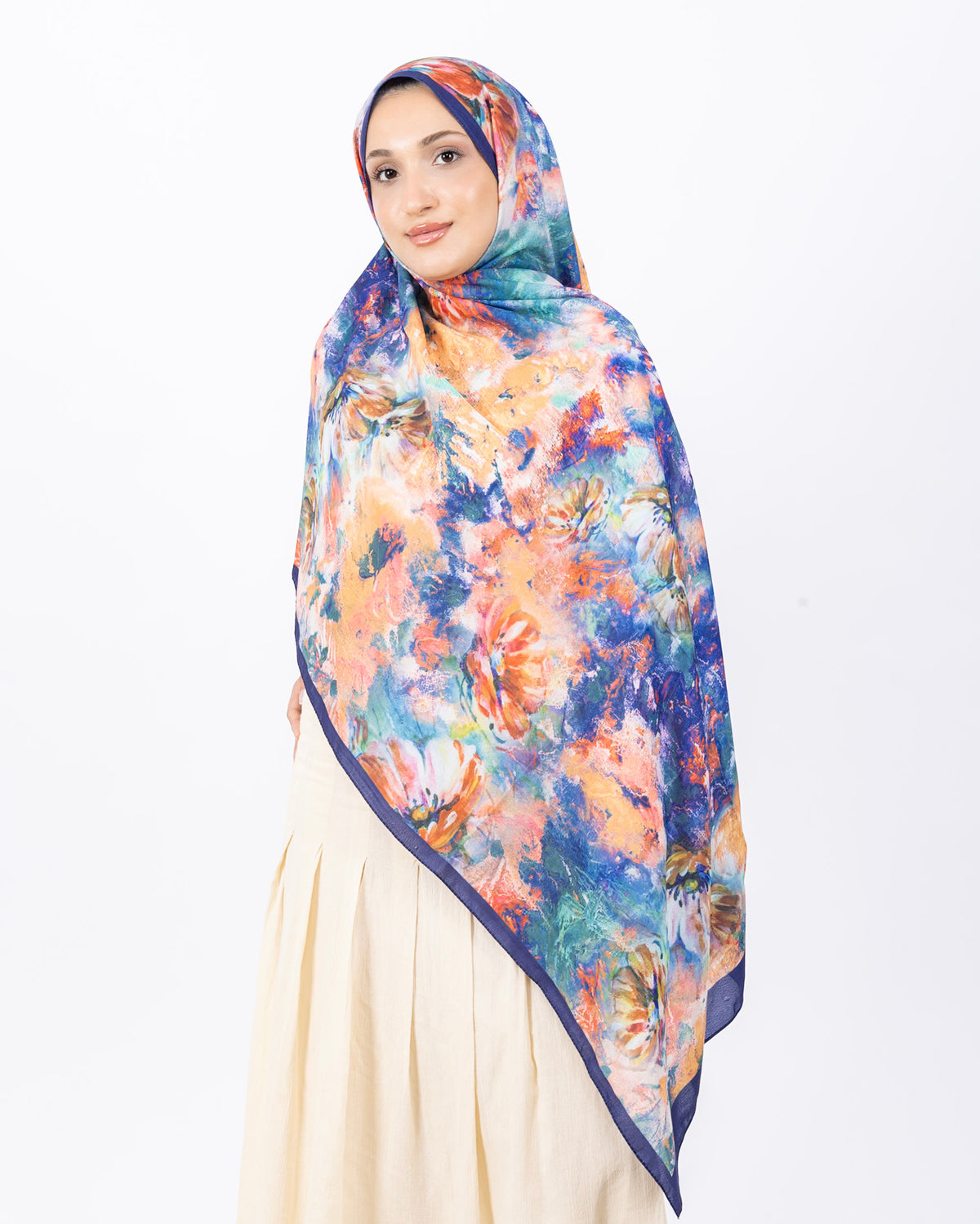 Mikro Soft Şal D014 Lacivert