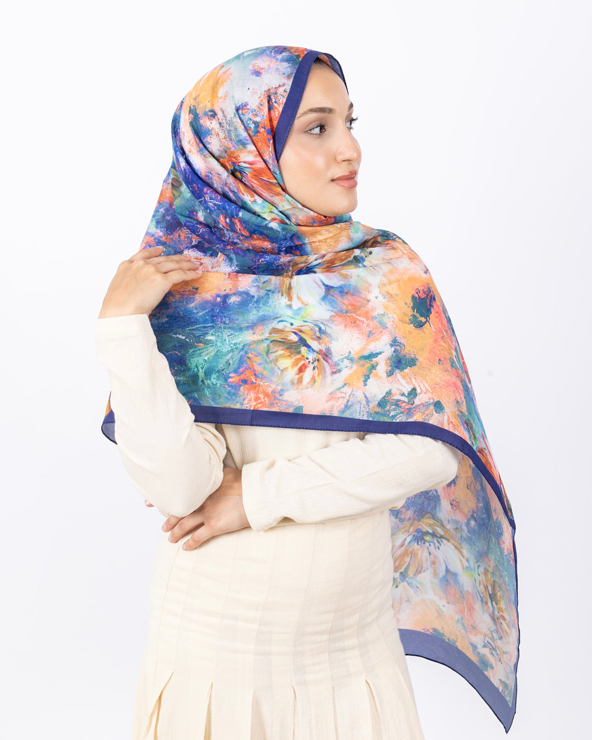 Mikro Soft Şal D014 Lacivert