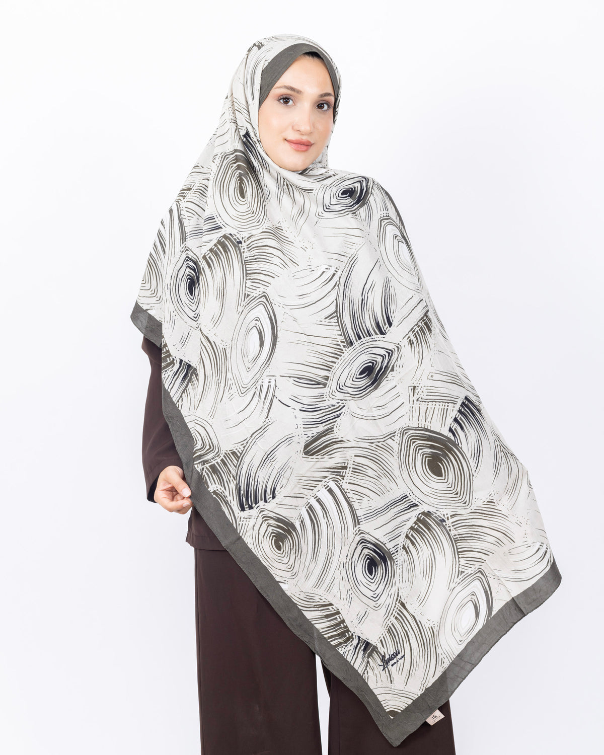 Mikro Bambu Kraş Şal D022 Haki Yeşili