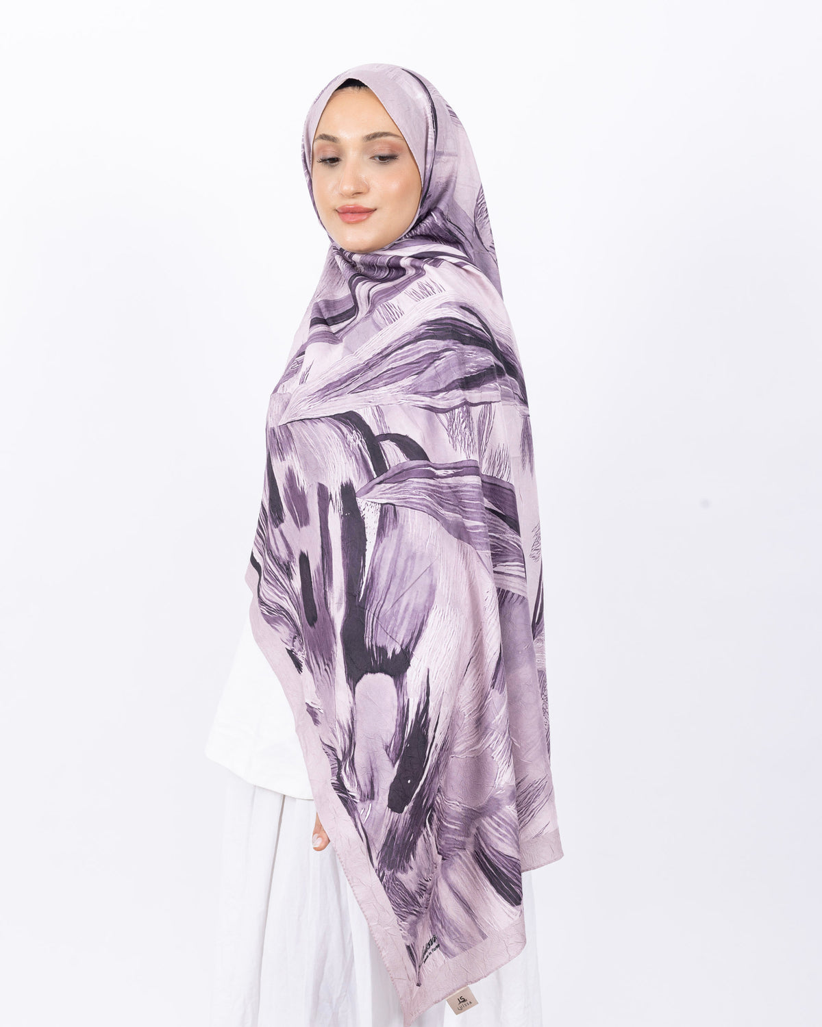 Mikro Bambu Kraş Şal D033 Lila-Mor