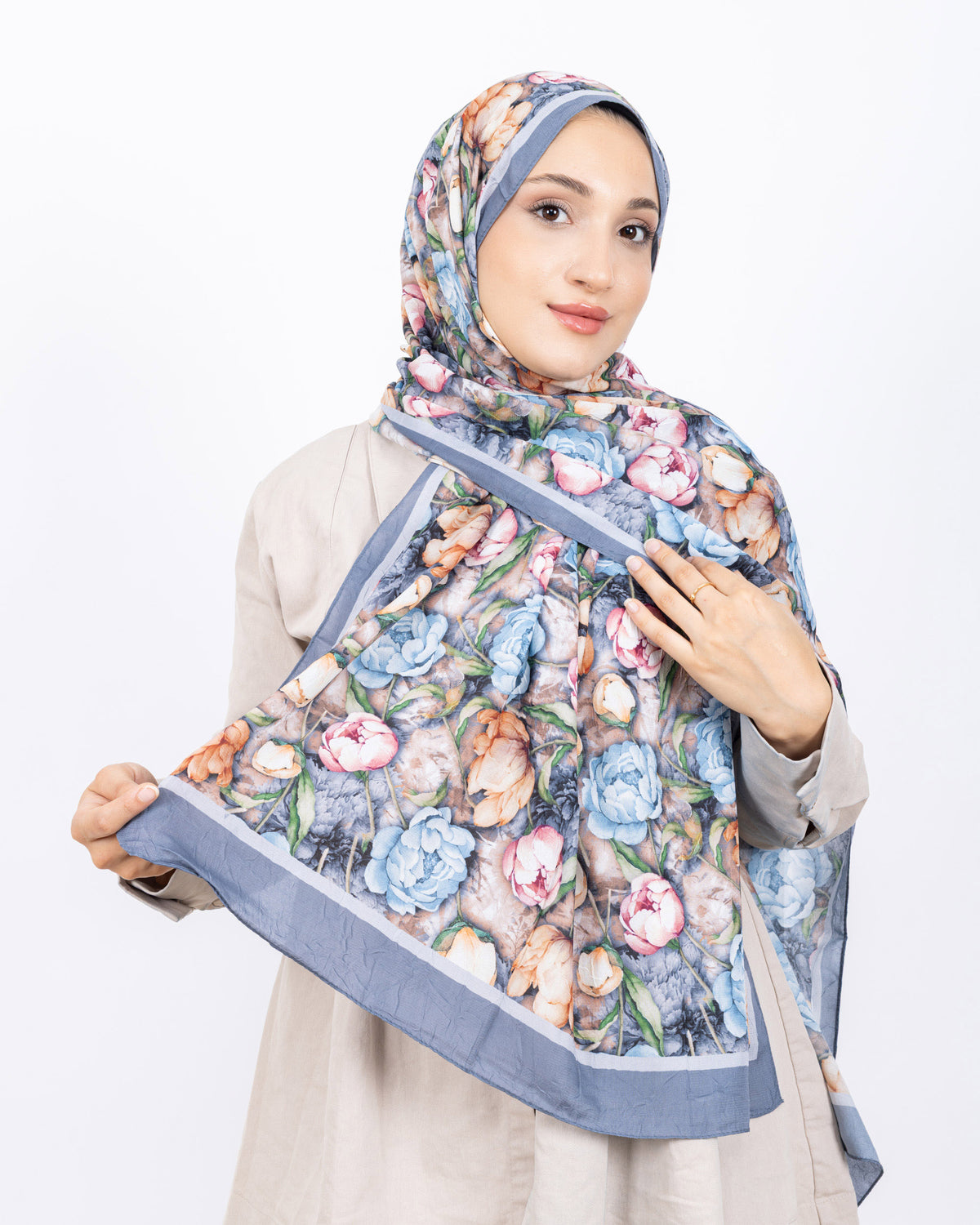 Soft Bambu Kraş Şal D036 Gri