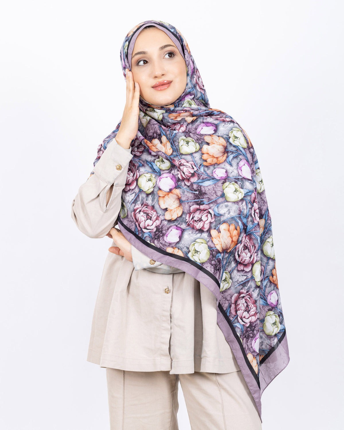 Soft Bambu Kraş Şal D036 Lila