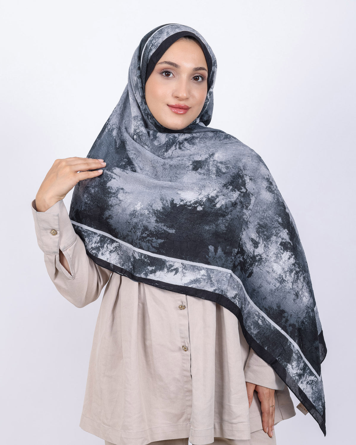 Soft Bambu Kraş Şal D038 Siyah