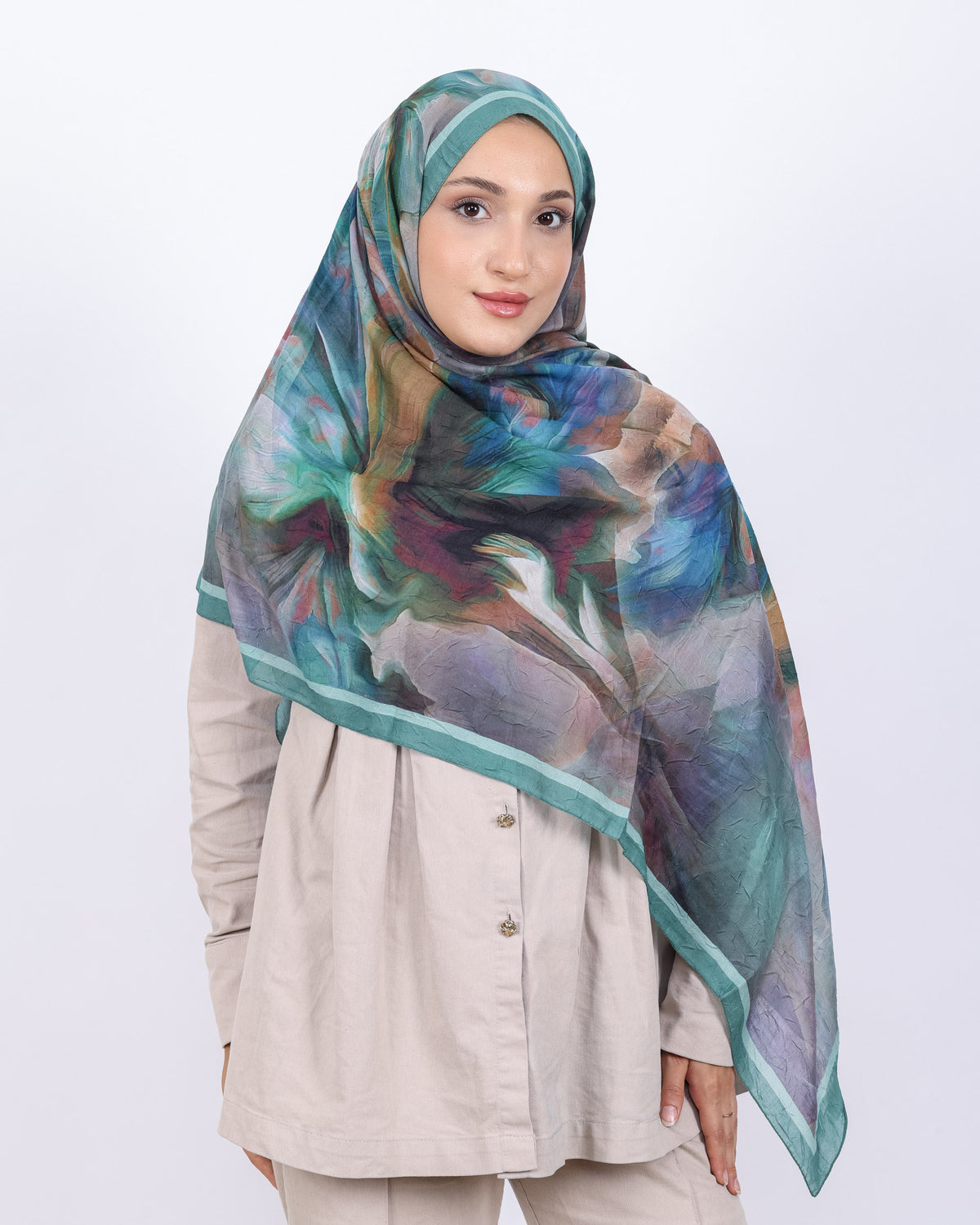 Soft Bambu Kraş Şal D039 Mint Yeşili