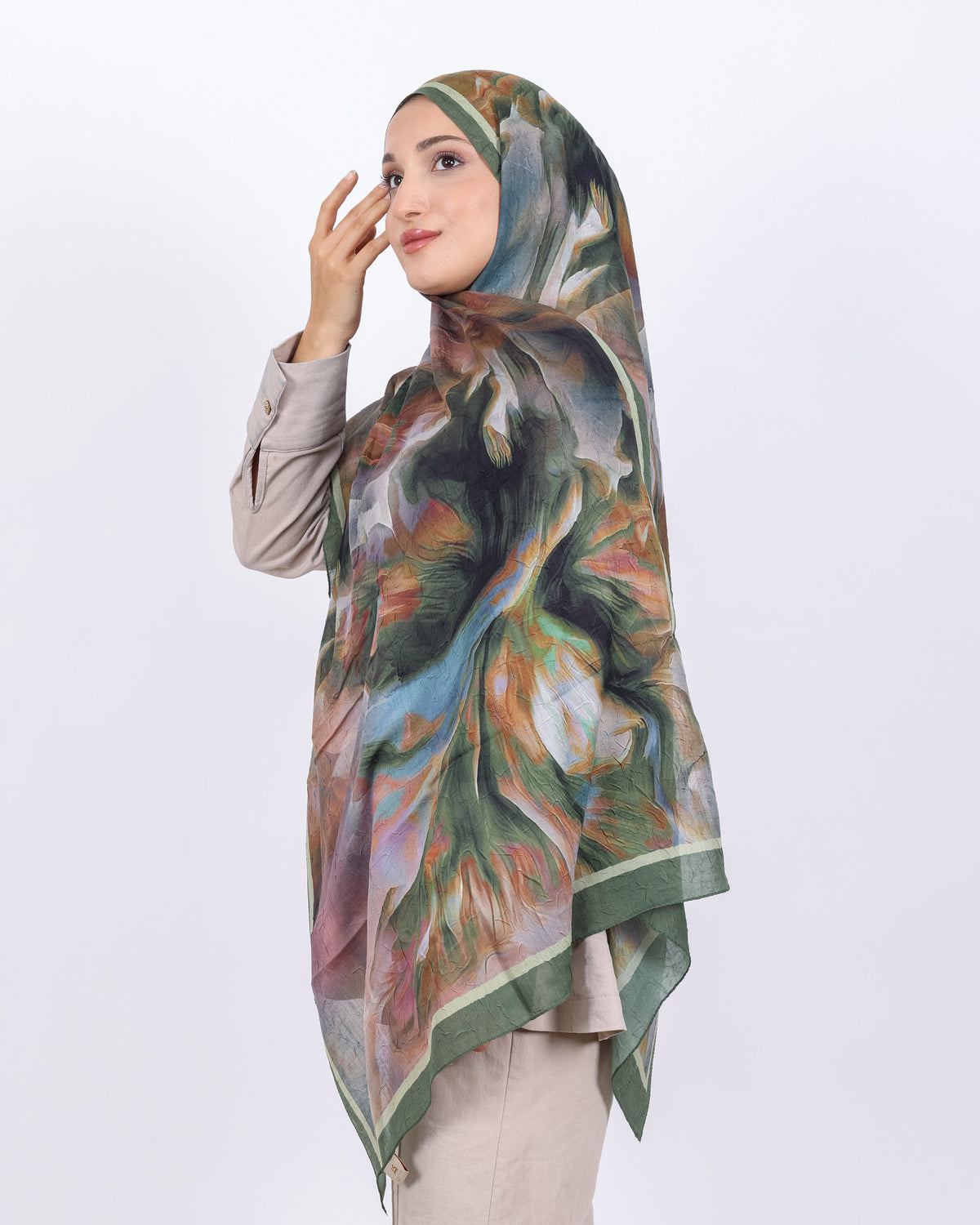 Soft Bambu Kraş Şal D039 Zümrüt Yeşili
