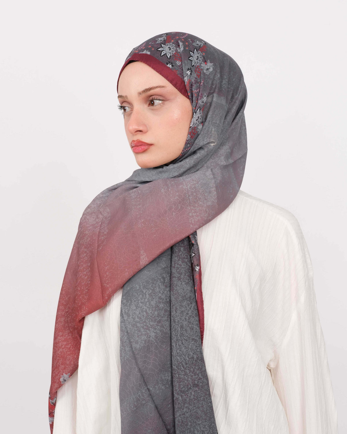 Pamuk Jakar Şal D071 Bordo