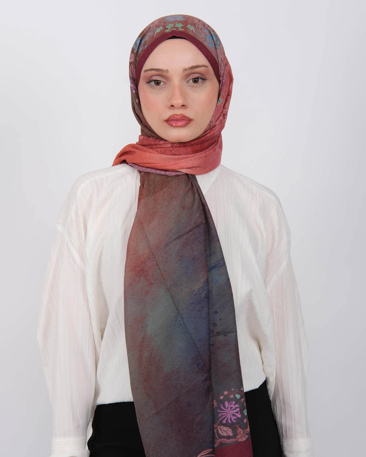 Pamuk Jakar Şal D070 Bordo