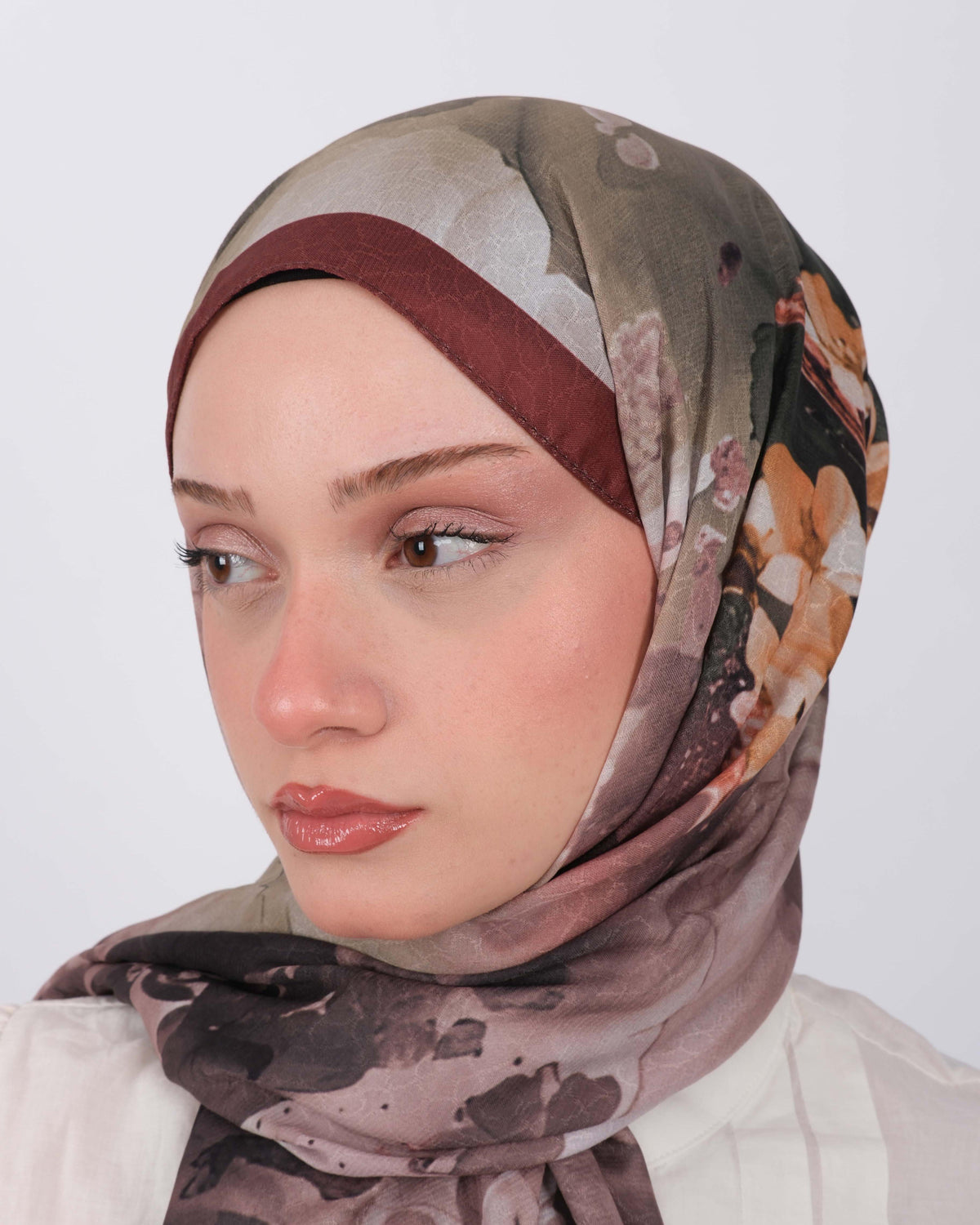 Pamuk Jakar Şal D078 Bordo