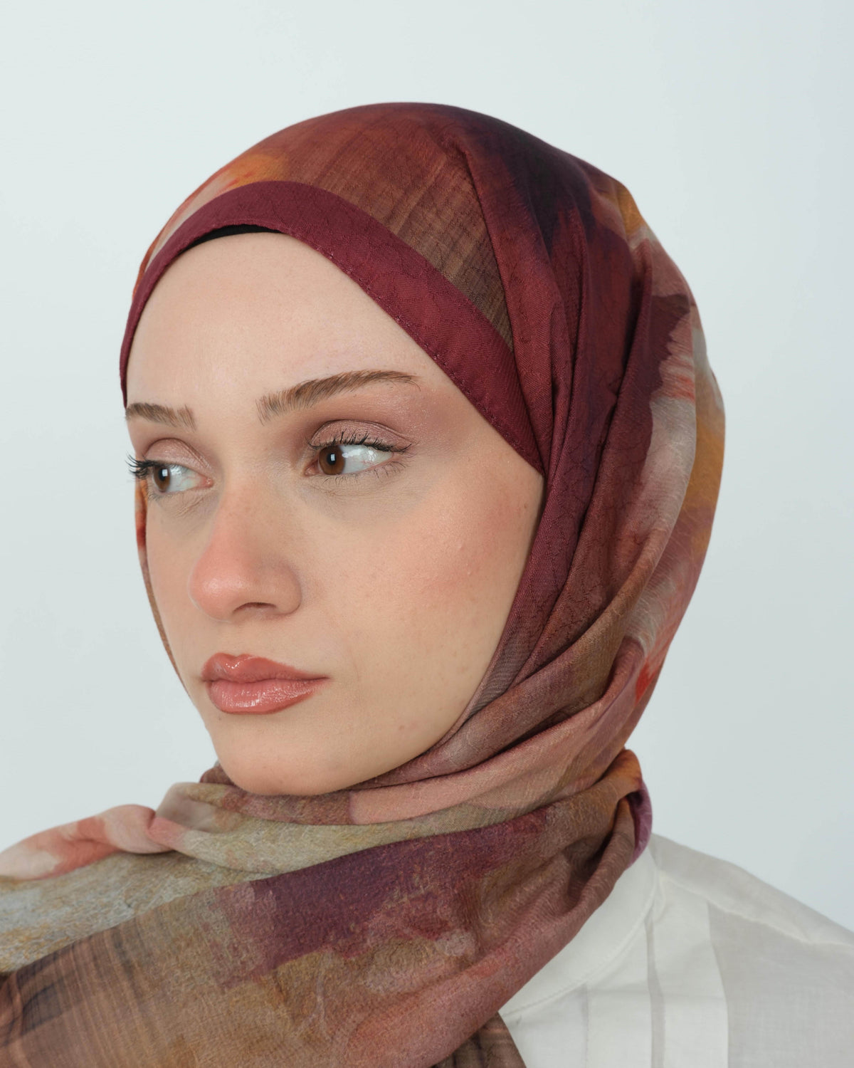 Pamuk Jakar Şal D077 Bordo