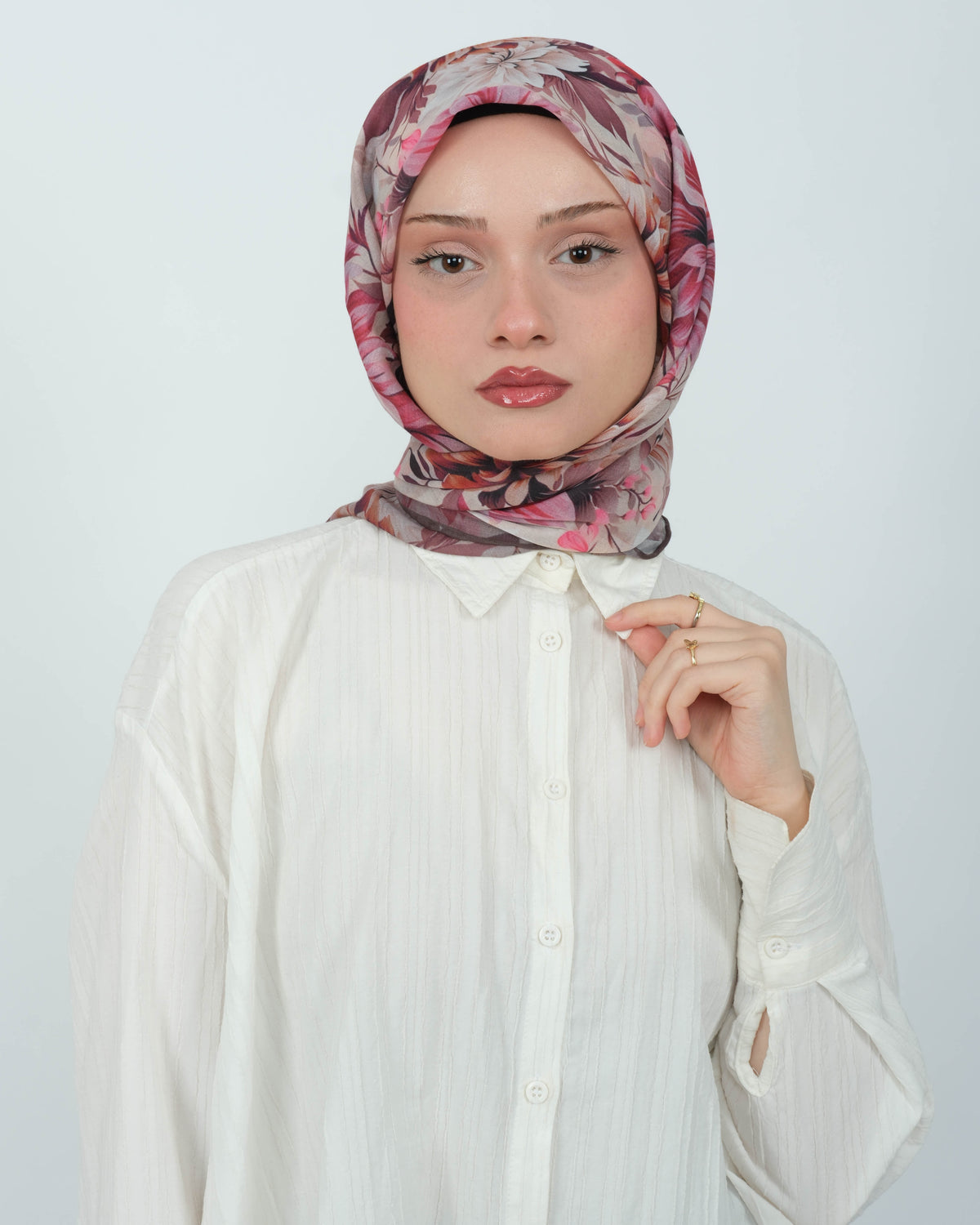 Organik Soft Eşarp D082 Kahverengi
