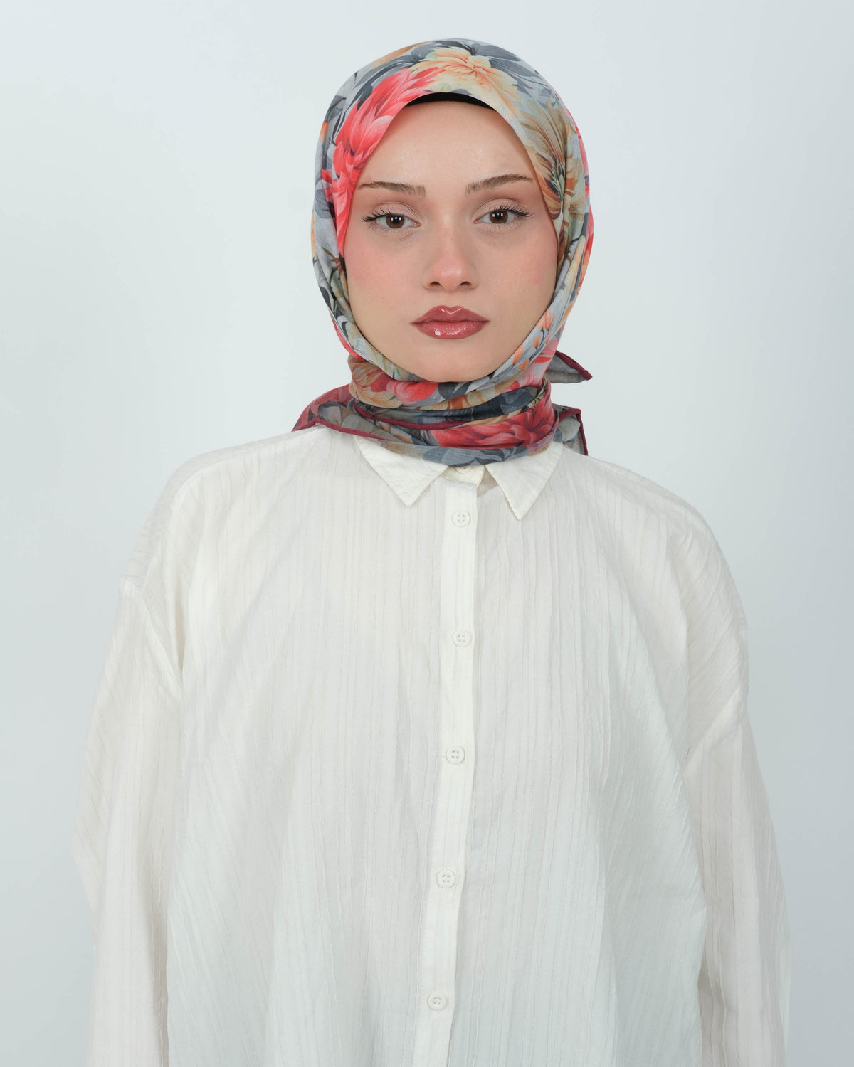 Organik Soft Eşarp D082 Bordo