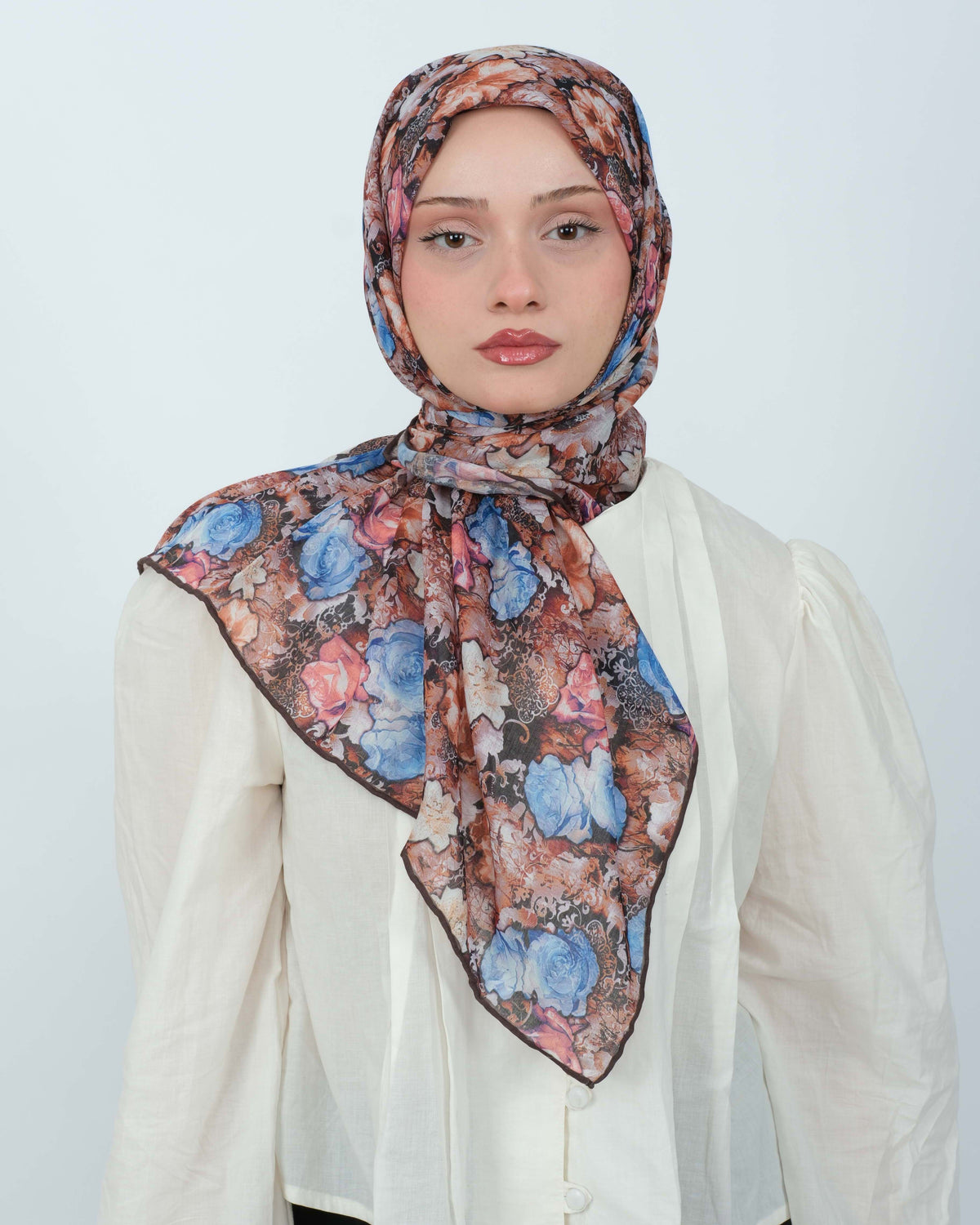 Organik Soft Eşarp D083 Kahve