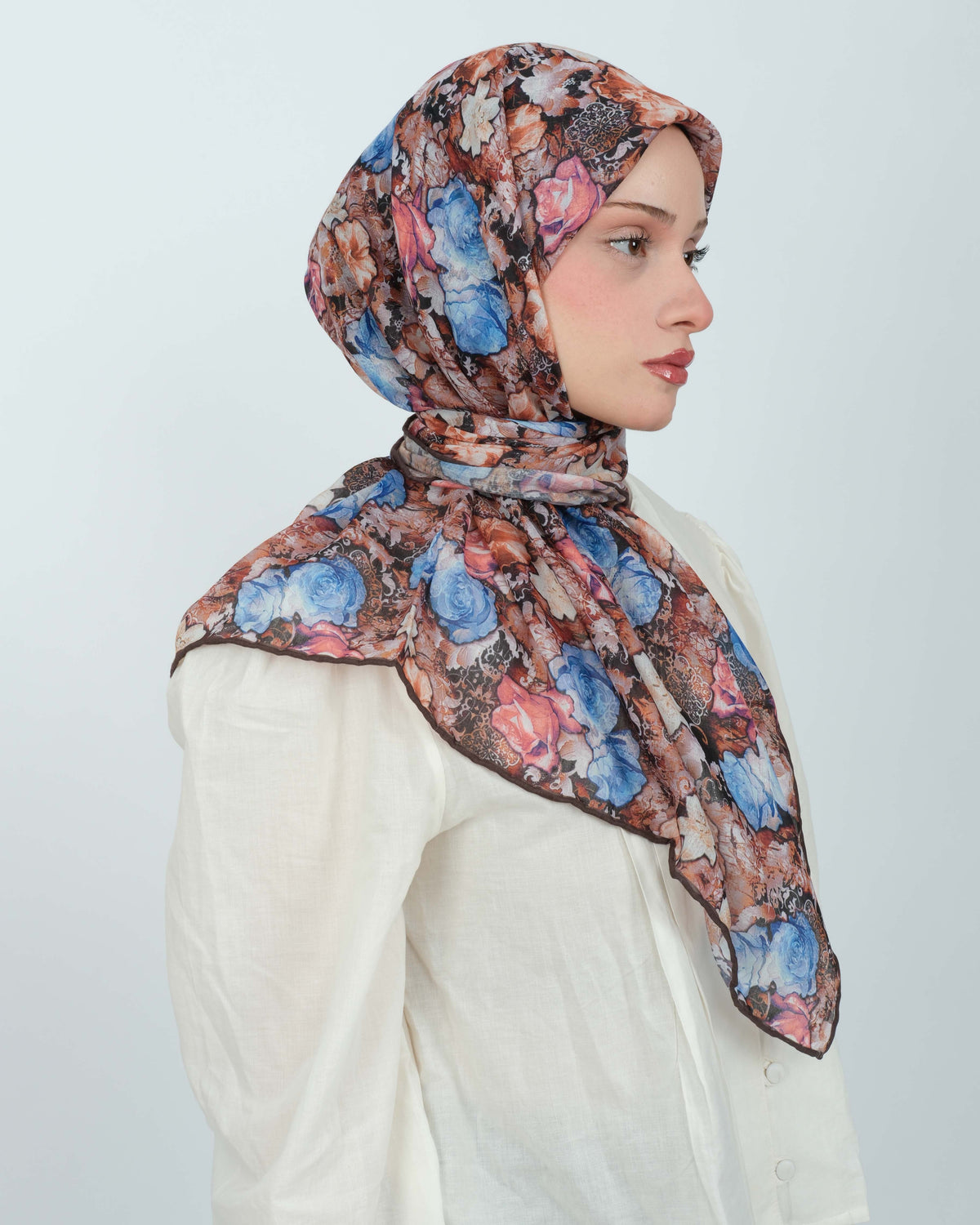 Organik Soft Eşarp D083 Kahve