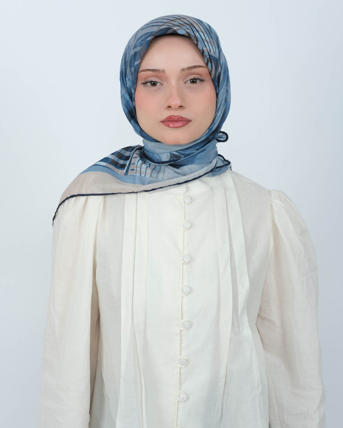 Organik Soft Eşarp D084 Lacivert