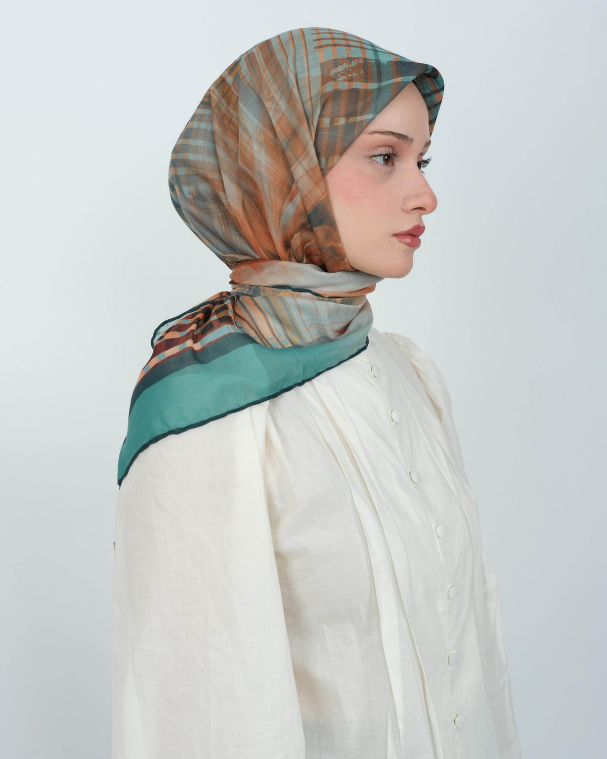 Organik Soft Eşarp D084 Zümrüt Yeşili