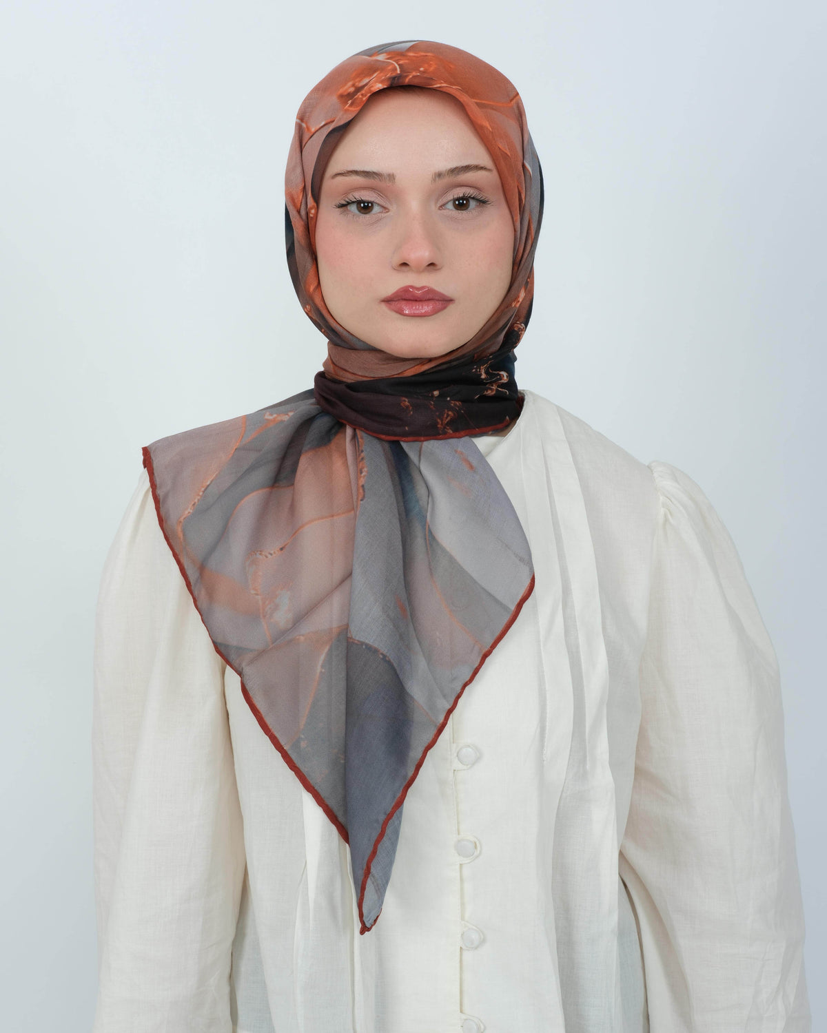 Organik Soft Eşarp D085 Kiremit