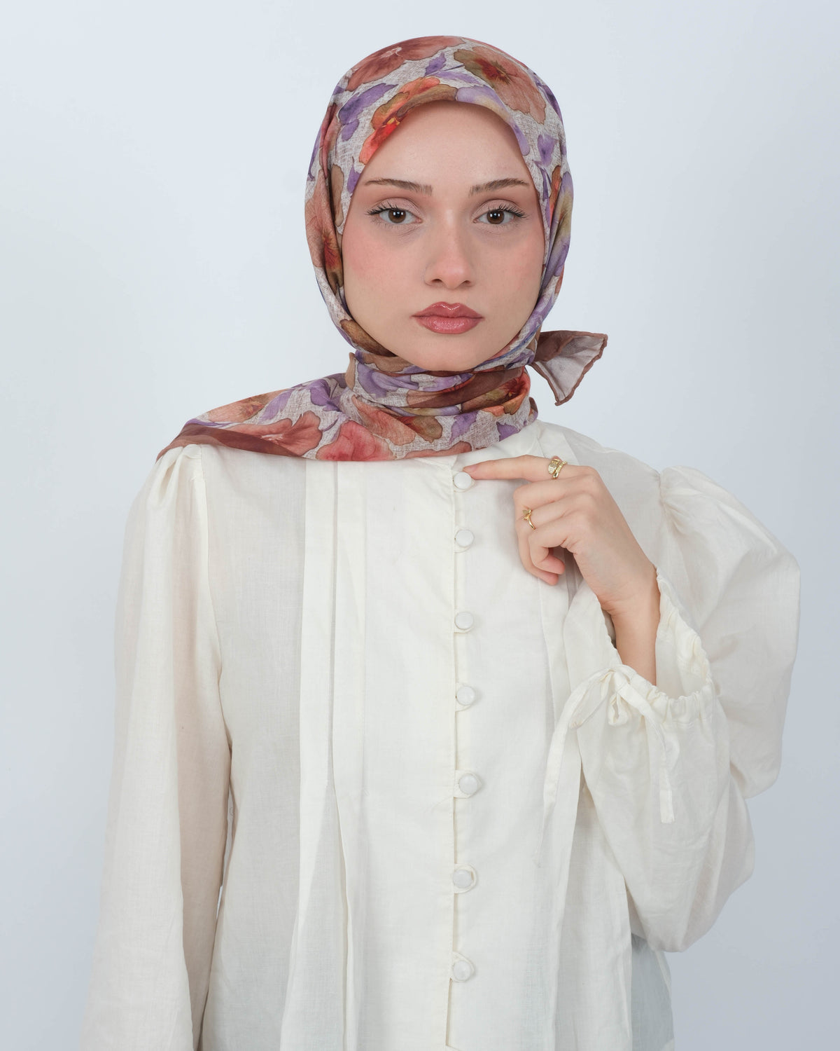 Organik Soft Eşarp D089 Tarçın