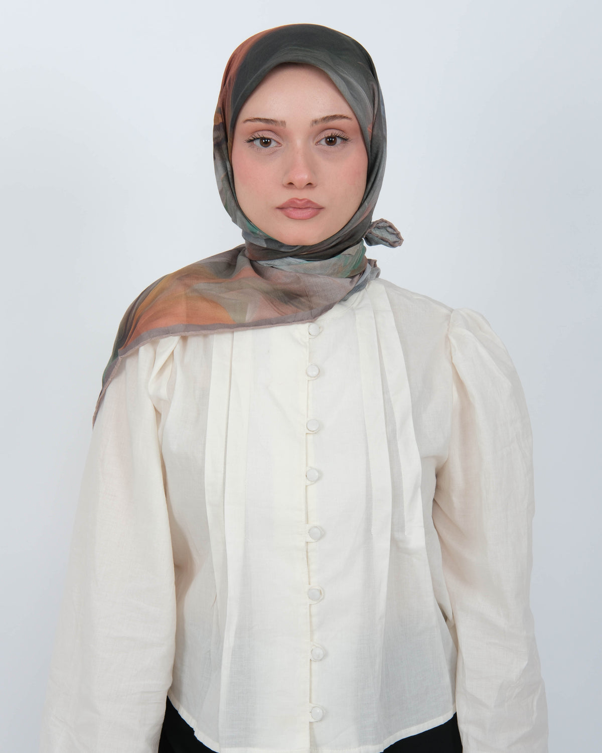 Organik Soft Eşarp D088 Koyu Vizon