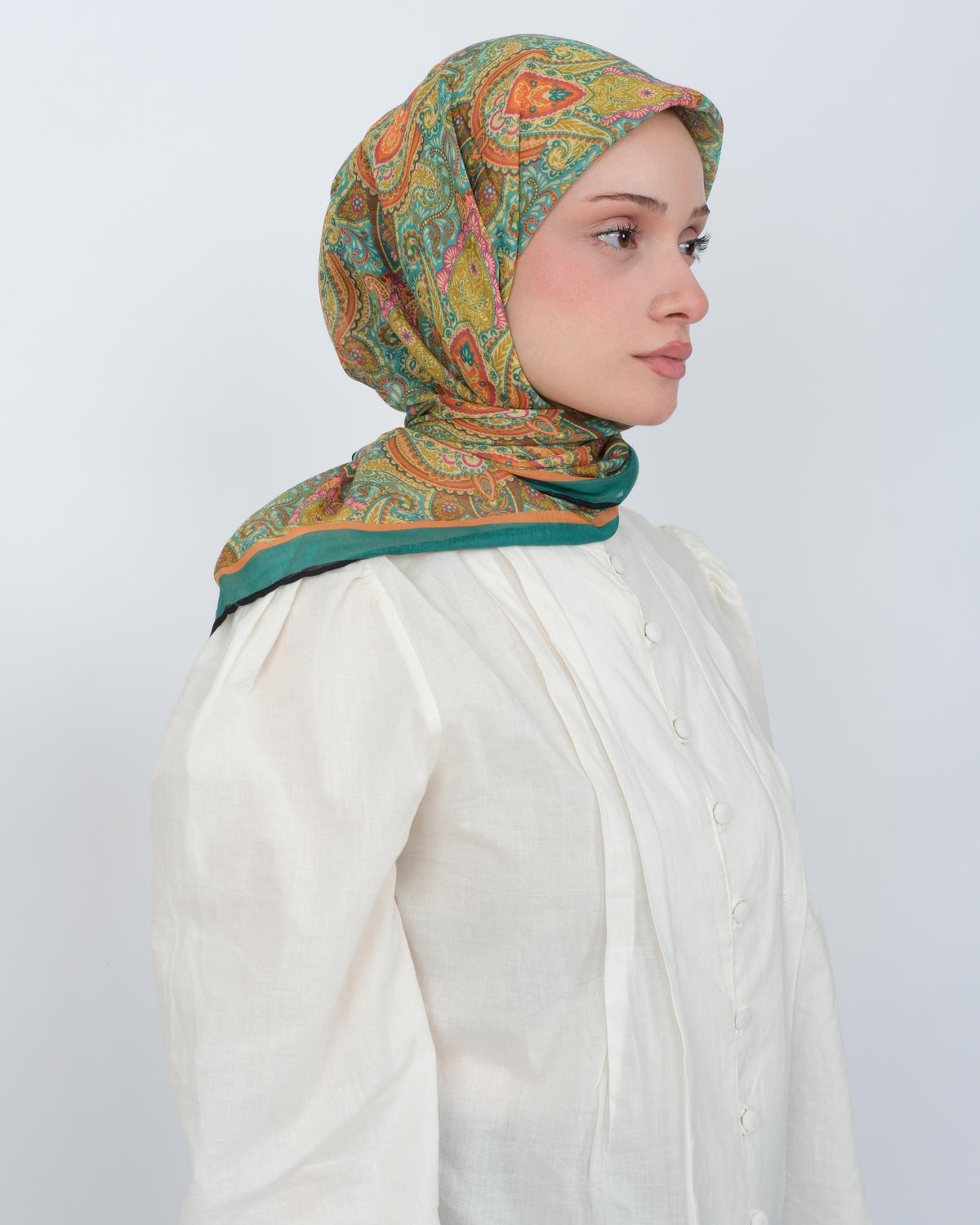 Organik Soft Eşarp D086 Yeşil