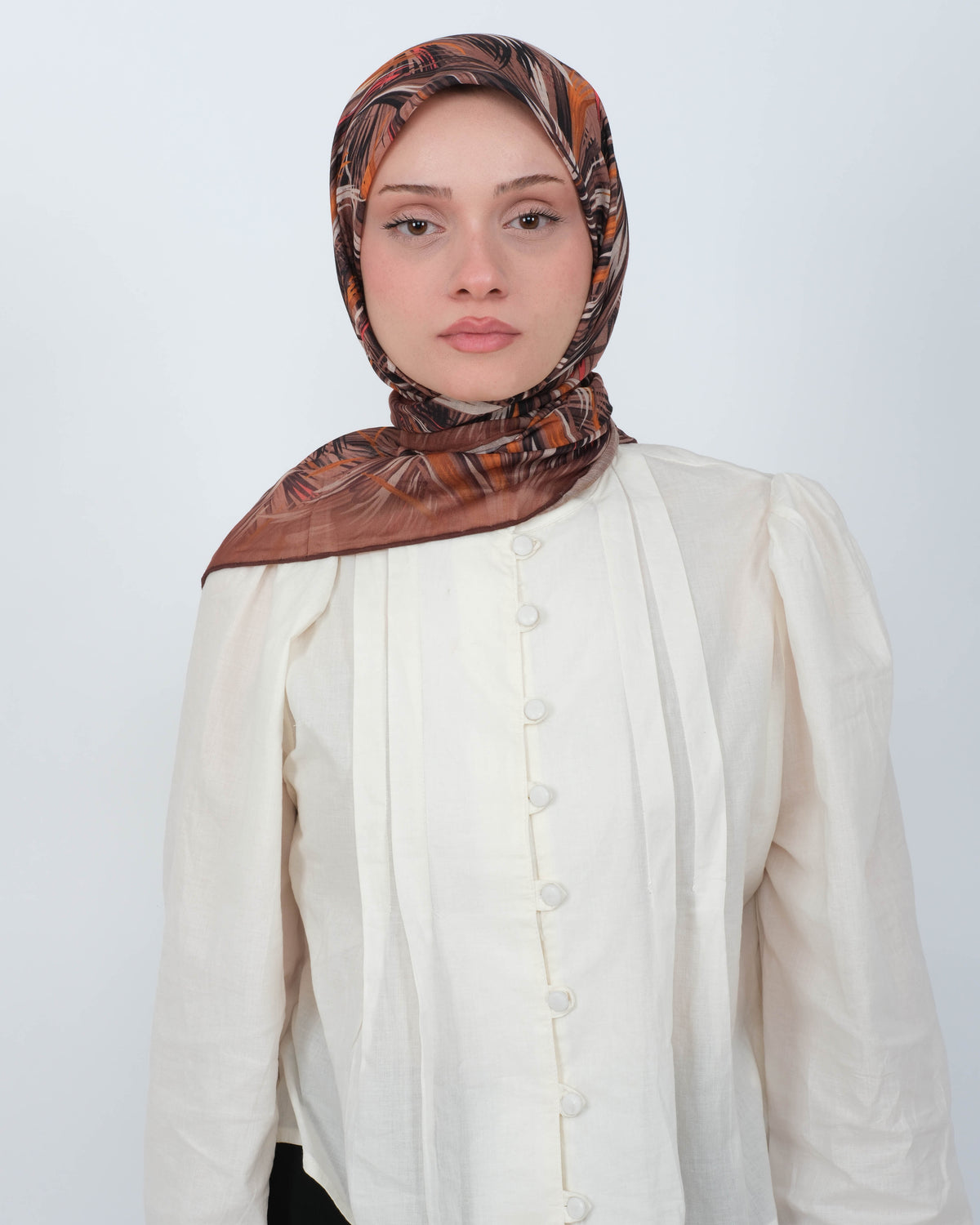 Organik Soft Eşarp D091 Kahverengi