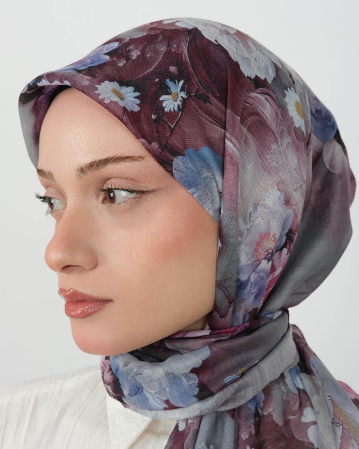 Organik Soft Eşarp D093 Mürdüm