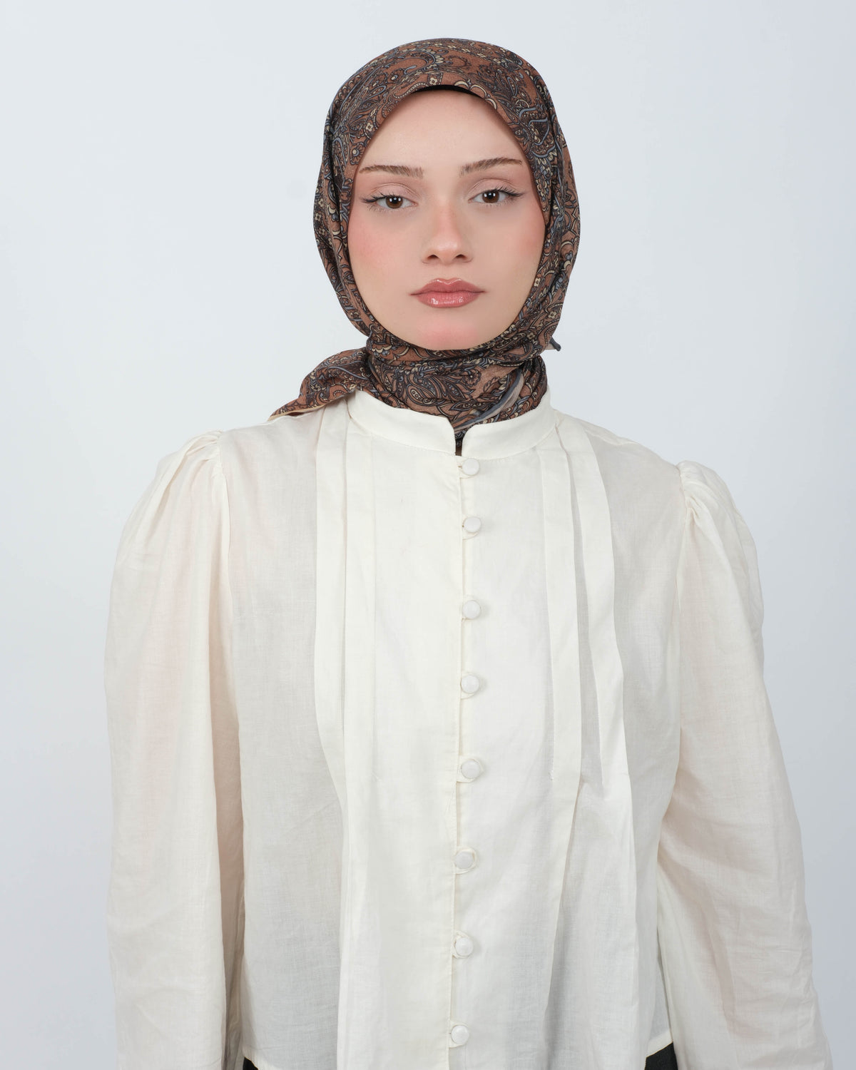Organik Soft Eşarp D095 Sütlü Kahve