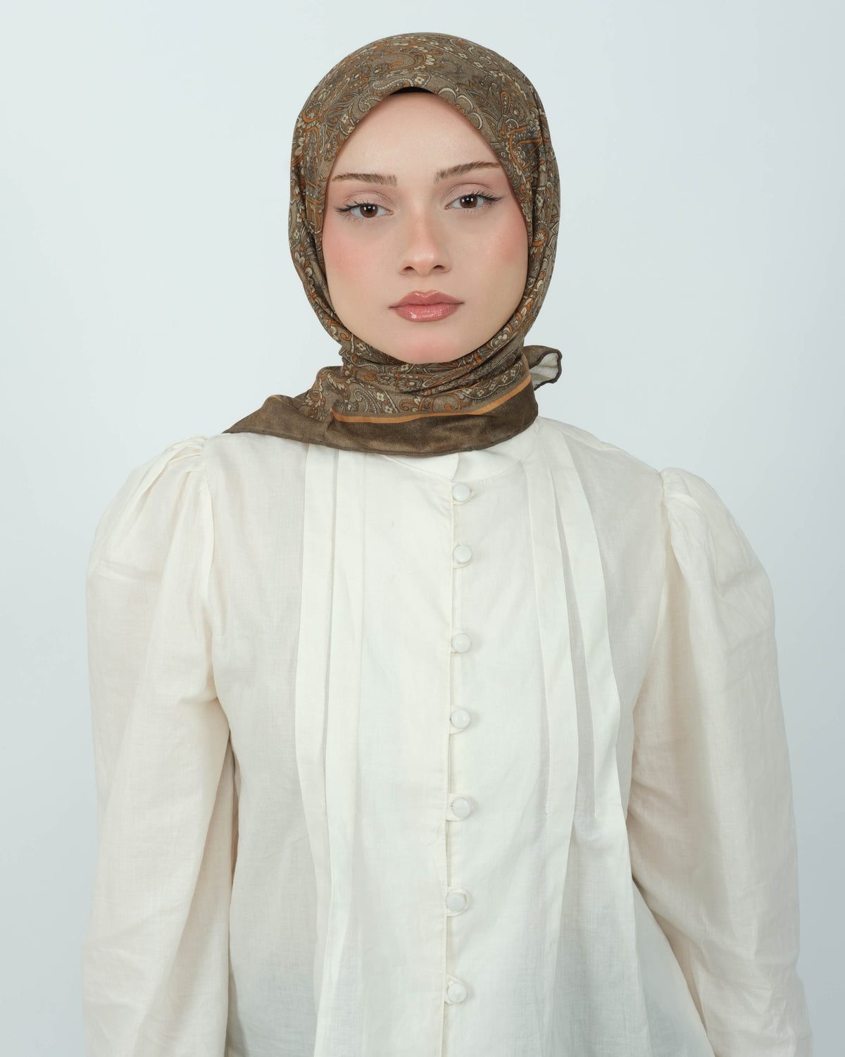 Organik Soft Eşarp D095 Yağ Yeşili