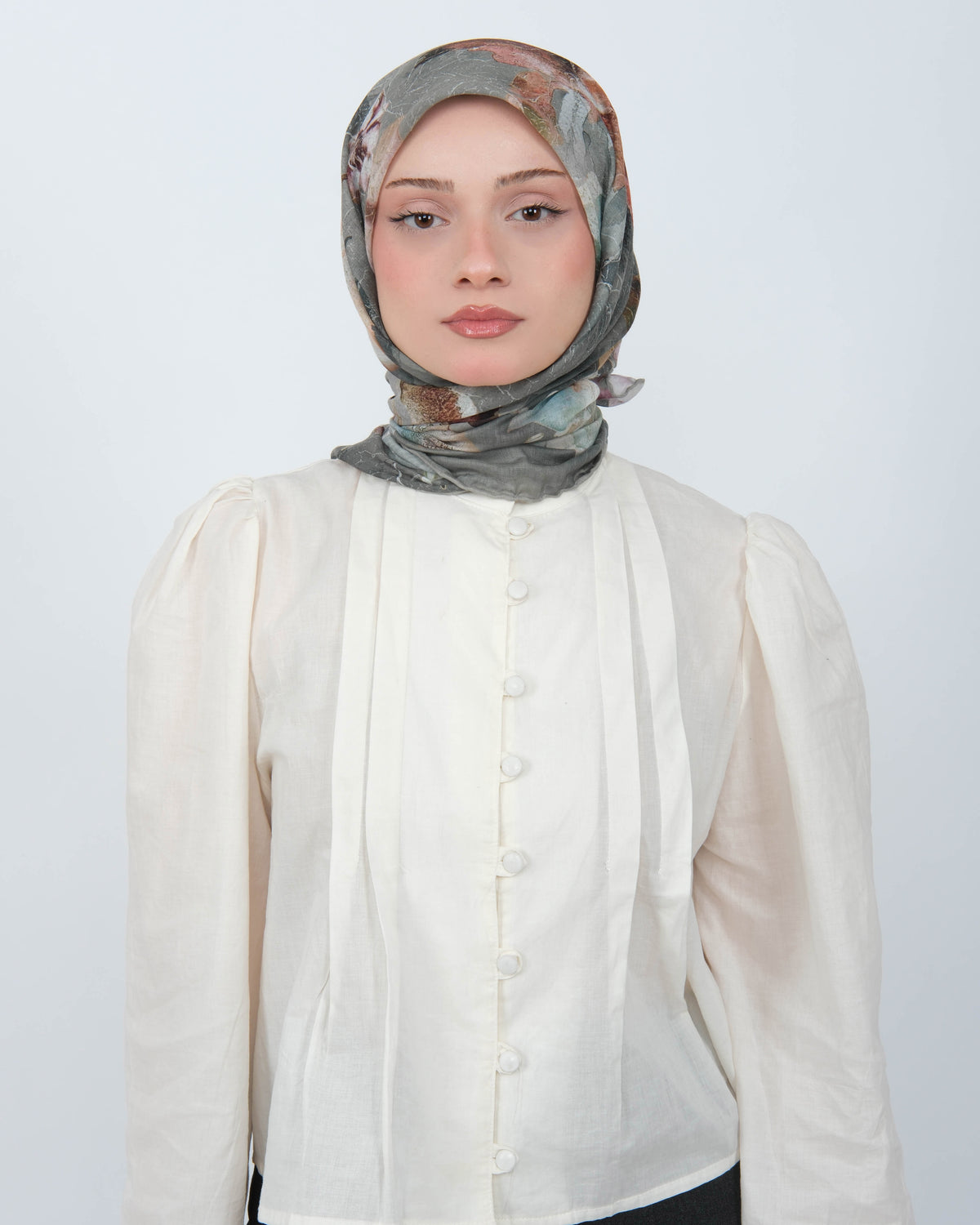 Organik Soft Eşarp D096 Adaçayı Gri