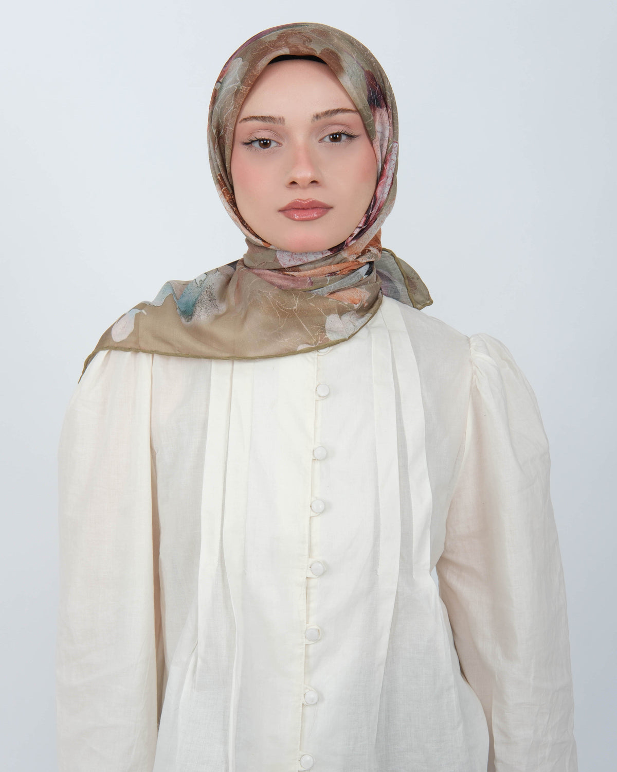 Organik Soft Eşarp D096 Yağ Yeşili