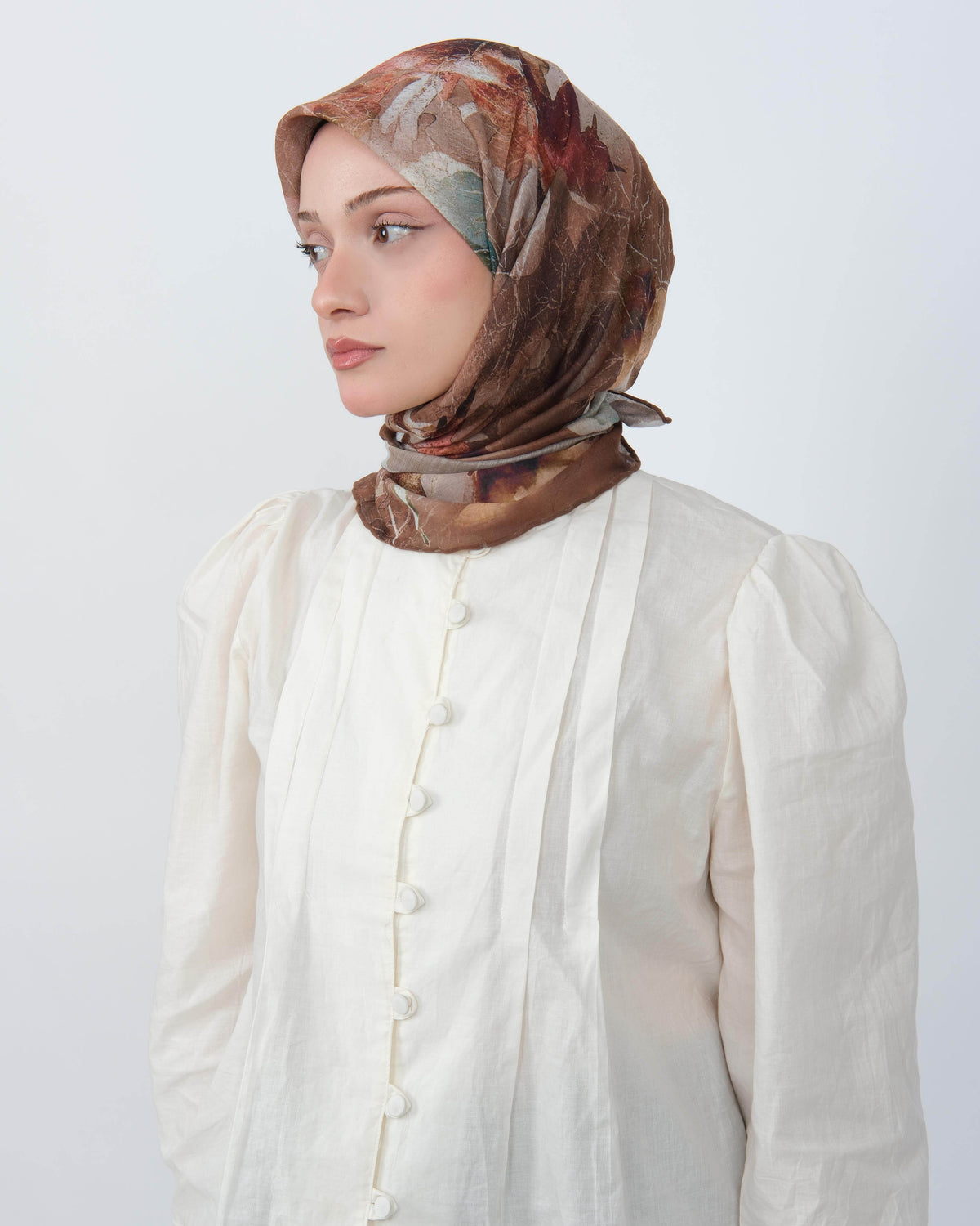 Organik Soft Eşarp D096 Acı Kahve