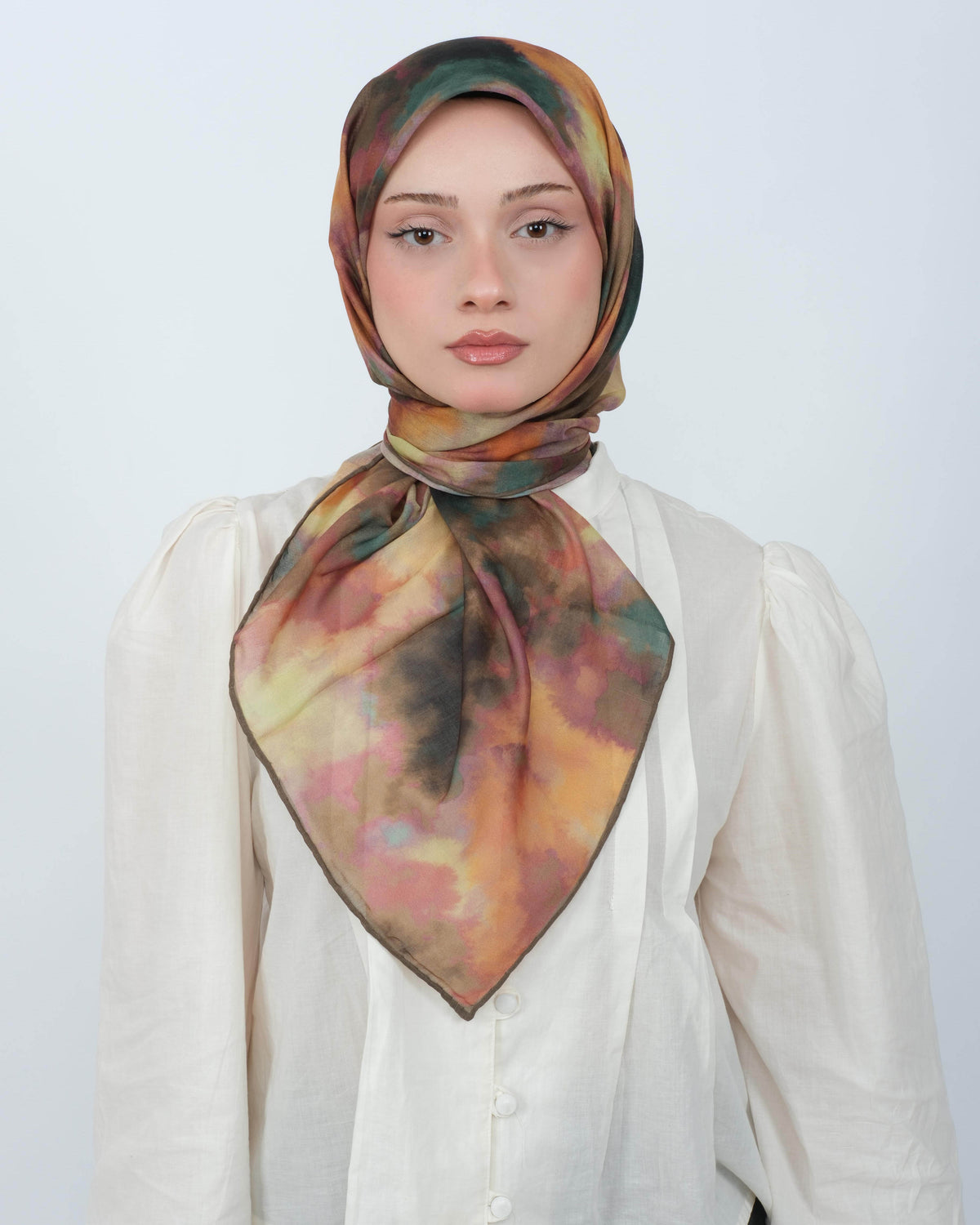 Organik Soft Eşarp D090 Tarçın-Haki