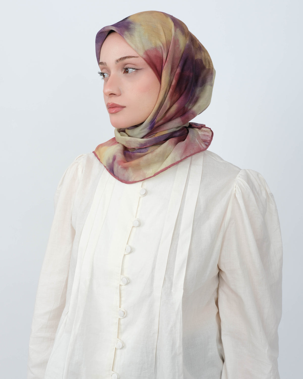 Organik Soft Eşarp D090 Lila-Mürdüm