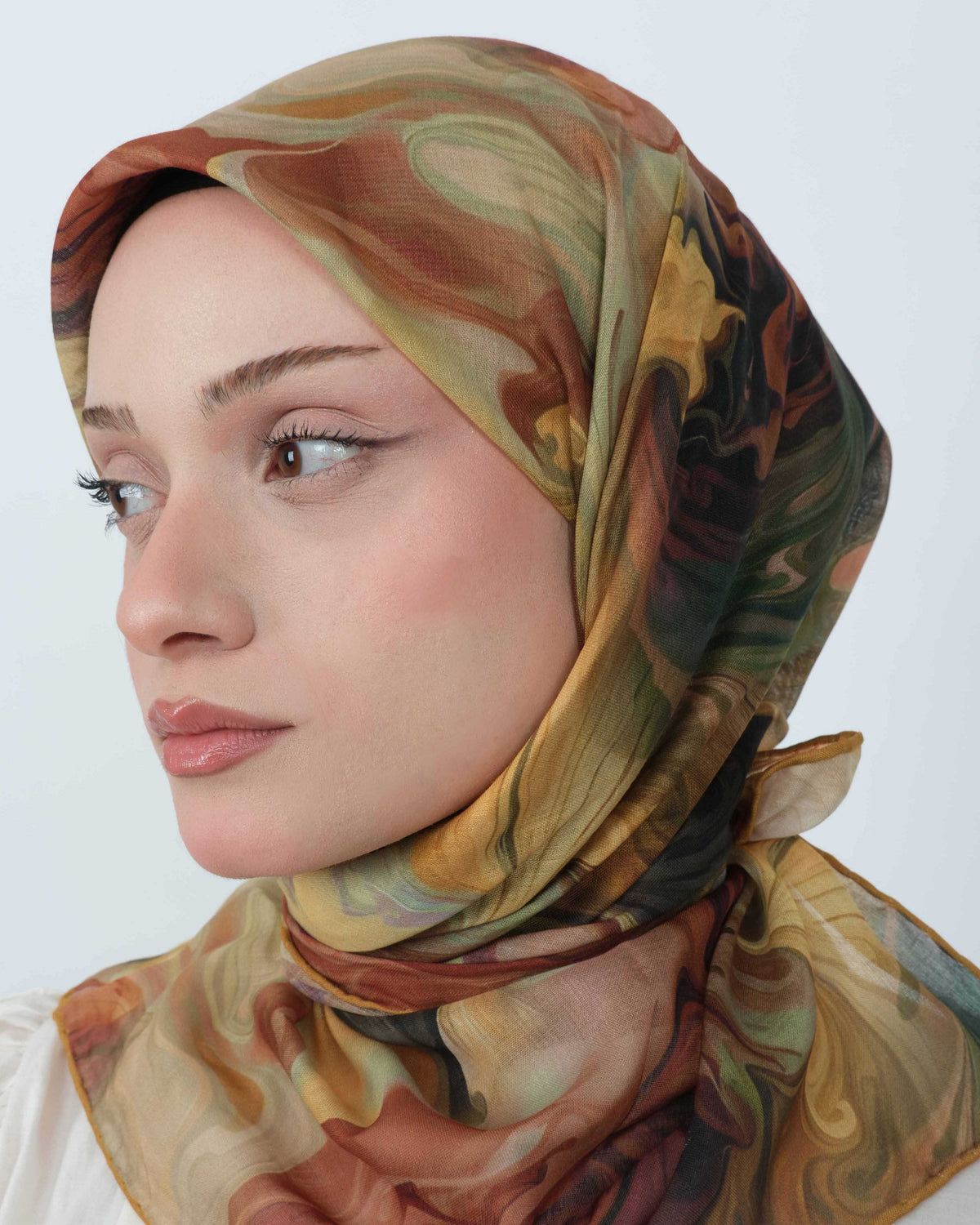 Organik Soft Eşarp D098 Hardal