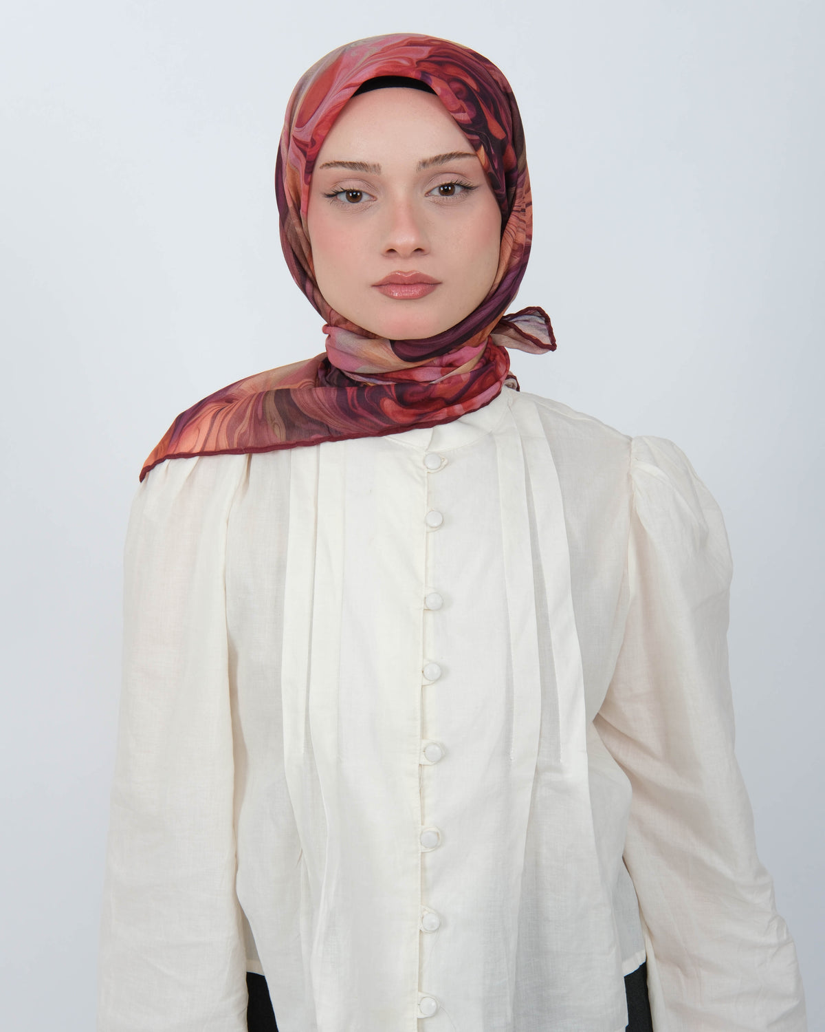 Organik Soft Eşarp D098 Bordo