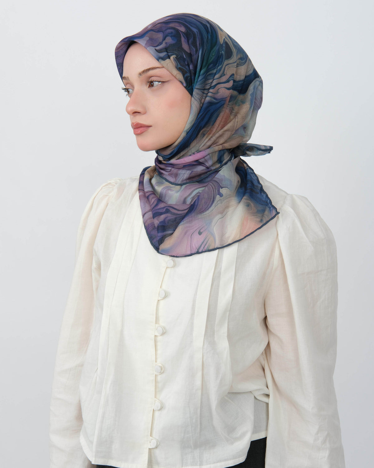 Organik Soft Eşarp D098 Petrol Mavi