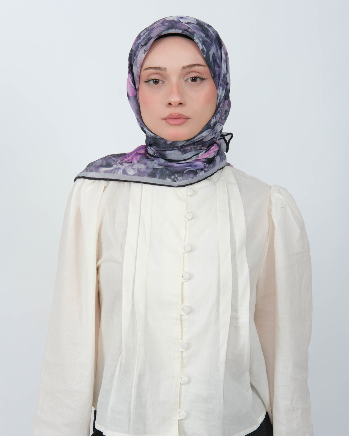 Organik Soft Eşarp D099 Mürdüm-Füme