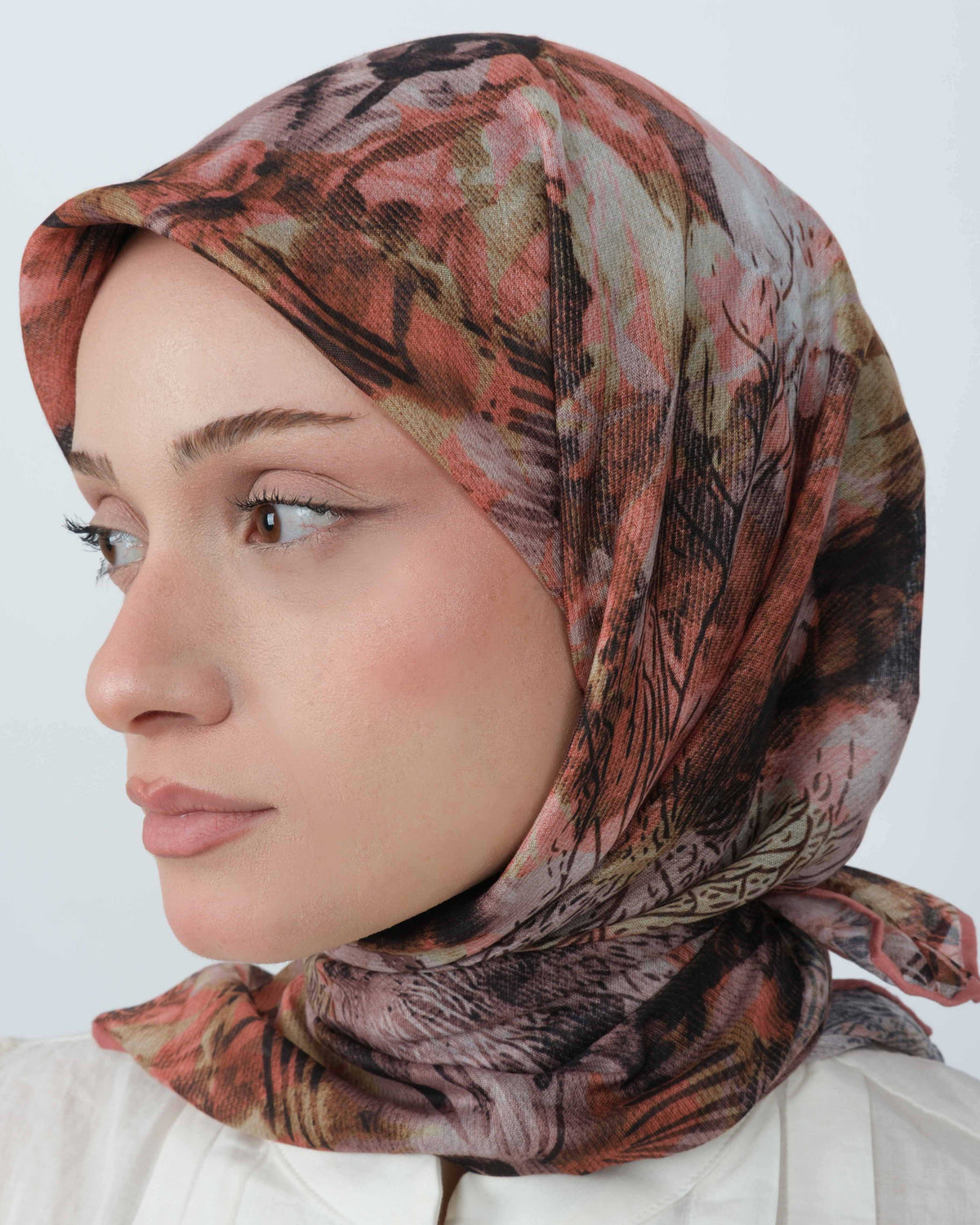 Organik Soft Eşarp D101 Kiremit
